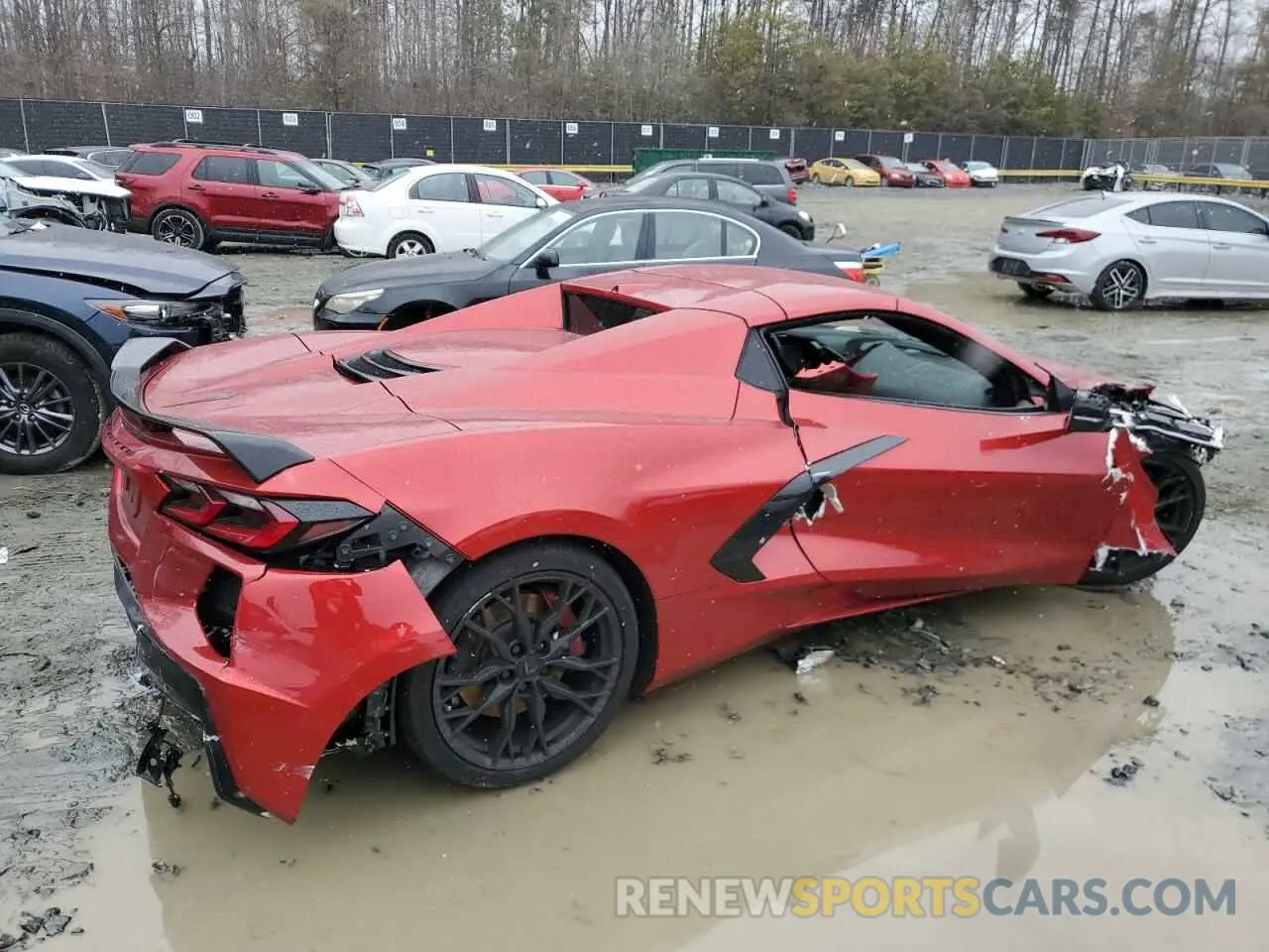 3 fotografías del automóvil dañado 1G1YB3D41R5123651 CHEVROLET CORVETTE 2024