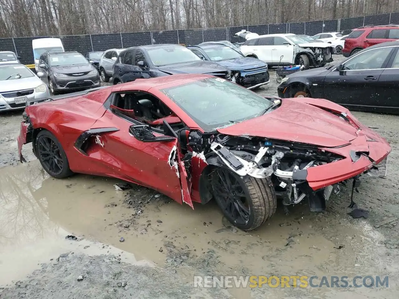 4 fotografías del automóvil dañado 1G1YB3D41R5123651 CHEVROLET CORVETTE 2024