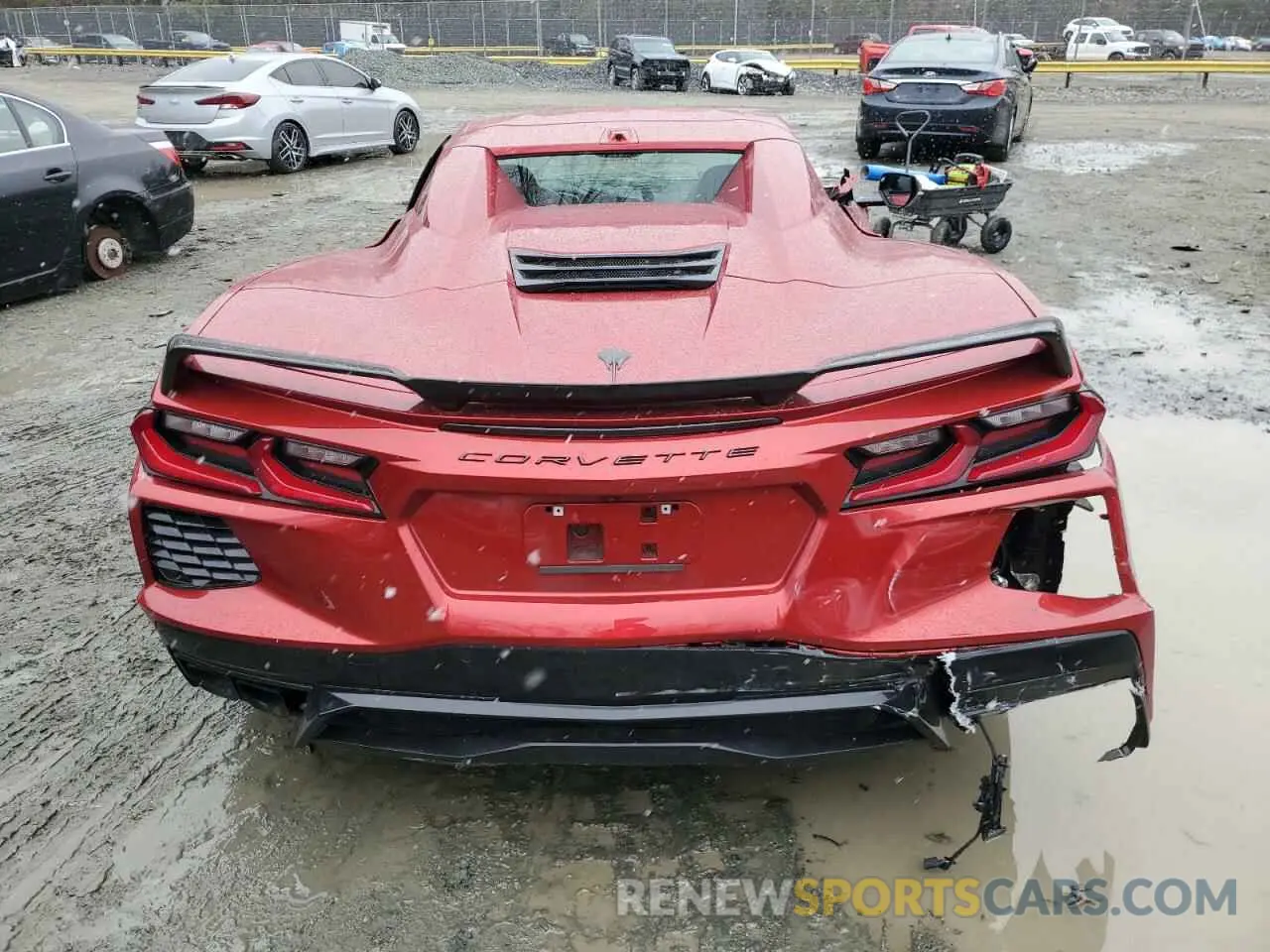 6 fotografías del automóvil dañado 1G1YB3D41R5123651 CHEVROLET CORVETTE 2024