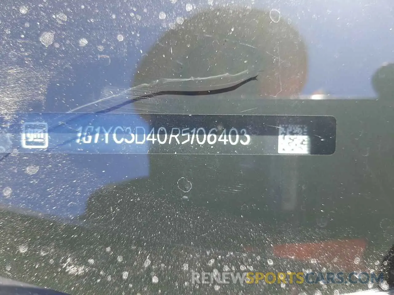14 fotografías del automóvil dañado 1G1YC3D40R5106403 CHEVROLET CORVETTE 2024