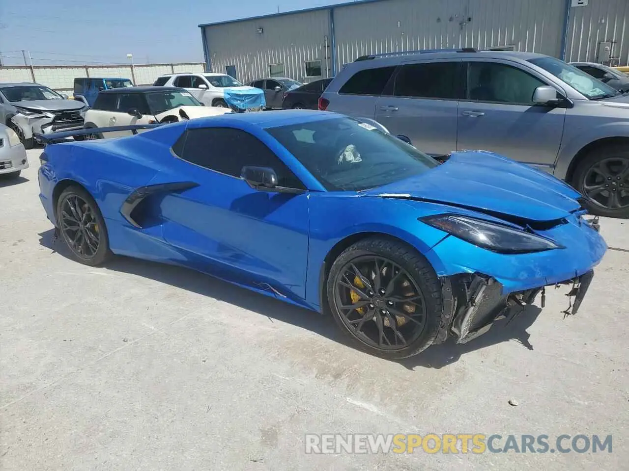 4 fotografías del automóvil dañado 1G1YB3D40S5104689 CHEVROLET CORVETTE 2025