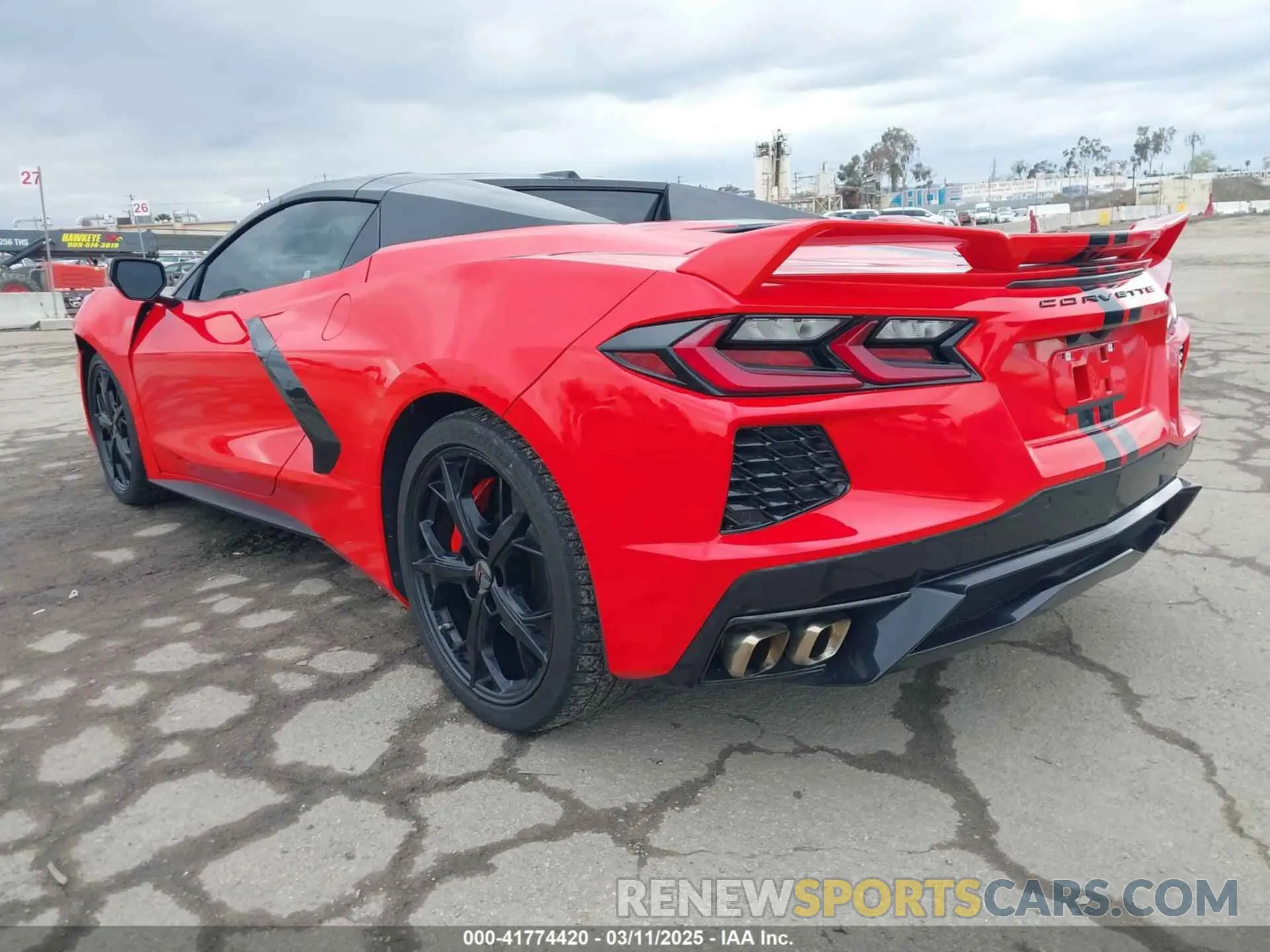 3 fotografías del automóvil dañado 1G1Y73D46L5115960 CHEVROLET CORVETTE STINGRAY 2020
