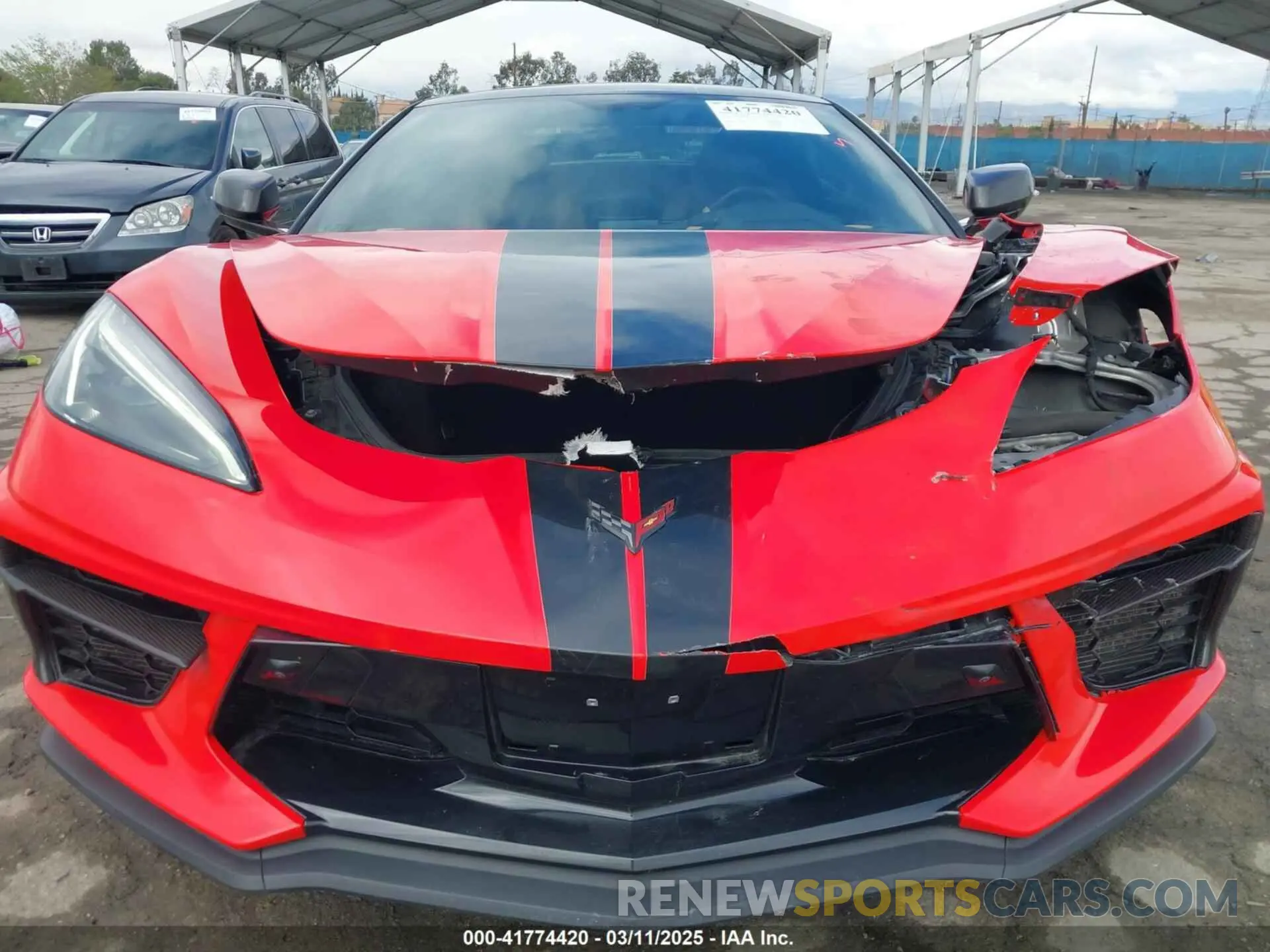 6 fotografías del automóvil dañado 1G1Y73D46L5115960 CHEVROLET CORVETTE STINGRAY 2020