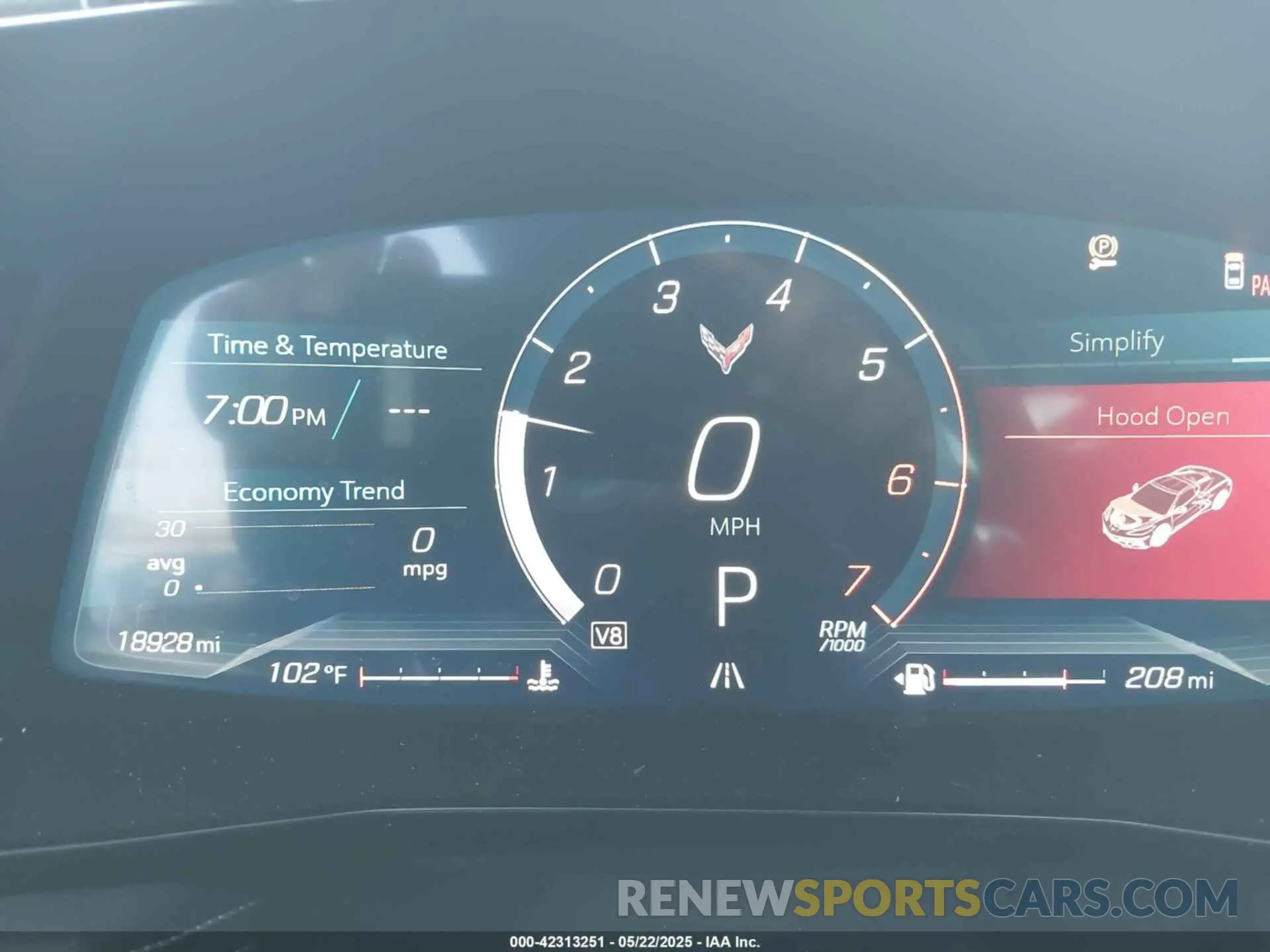 7 fotografías del automóvil dañado 1G1YA2D4XP5113856 CHEVROLET CORVETTE STINGRAY 2023