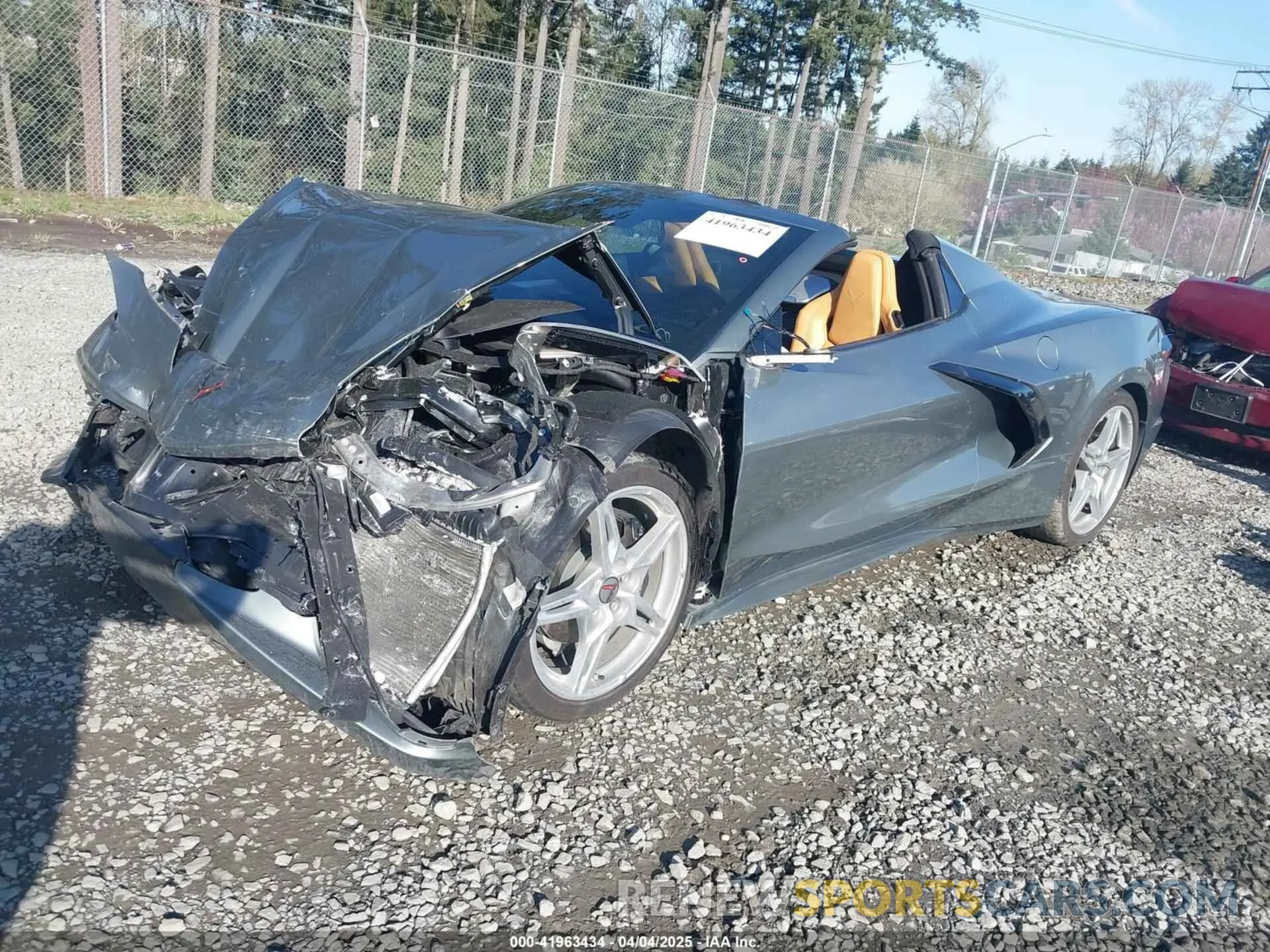 2 fotografías del automóvil dañado 1G1YB3D42P5139354 CHEVROLET CORVETTE STINGRAY 2023