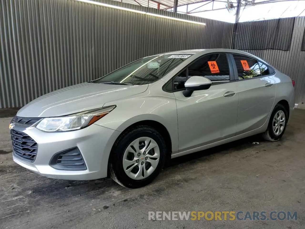 1 fotografías del automóvil dañado 1G1BC5SM0K7122521 CHEVROLET CRUZE 2019