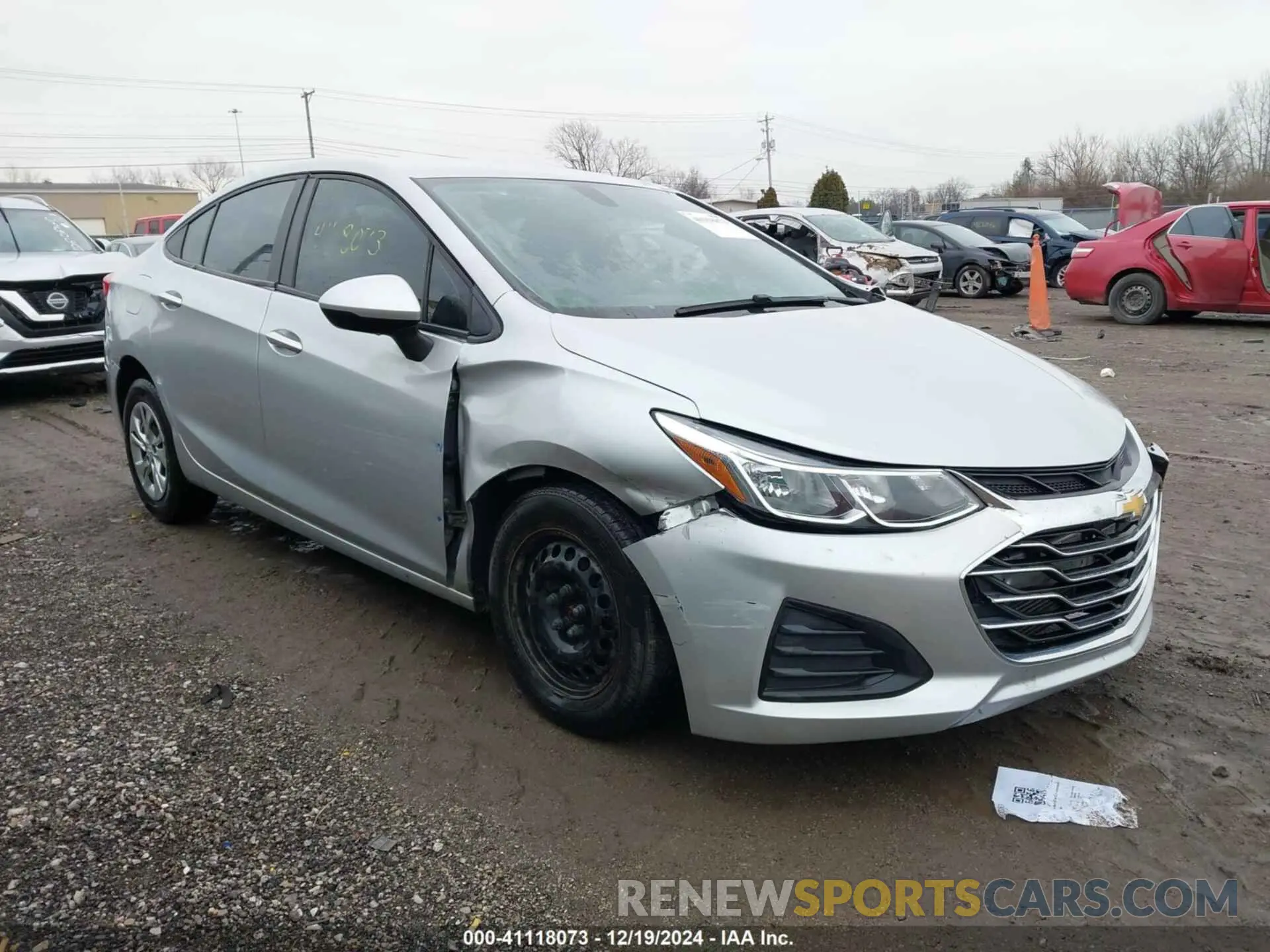 1 fotografías del automóvil dañado 1G1BC5SM0K7135558 CHEVROLET CRUZE 2019