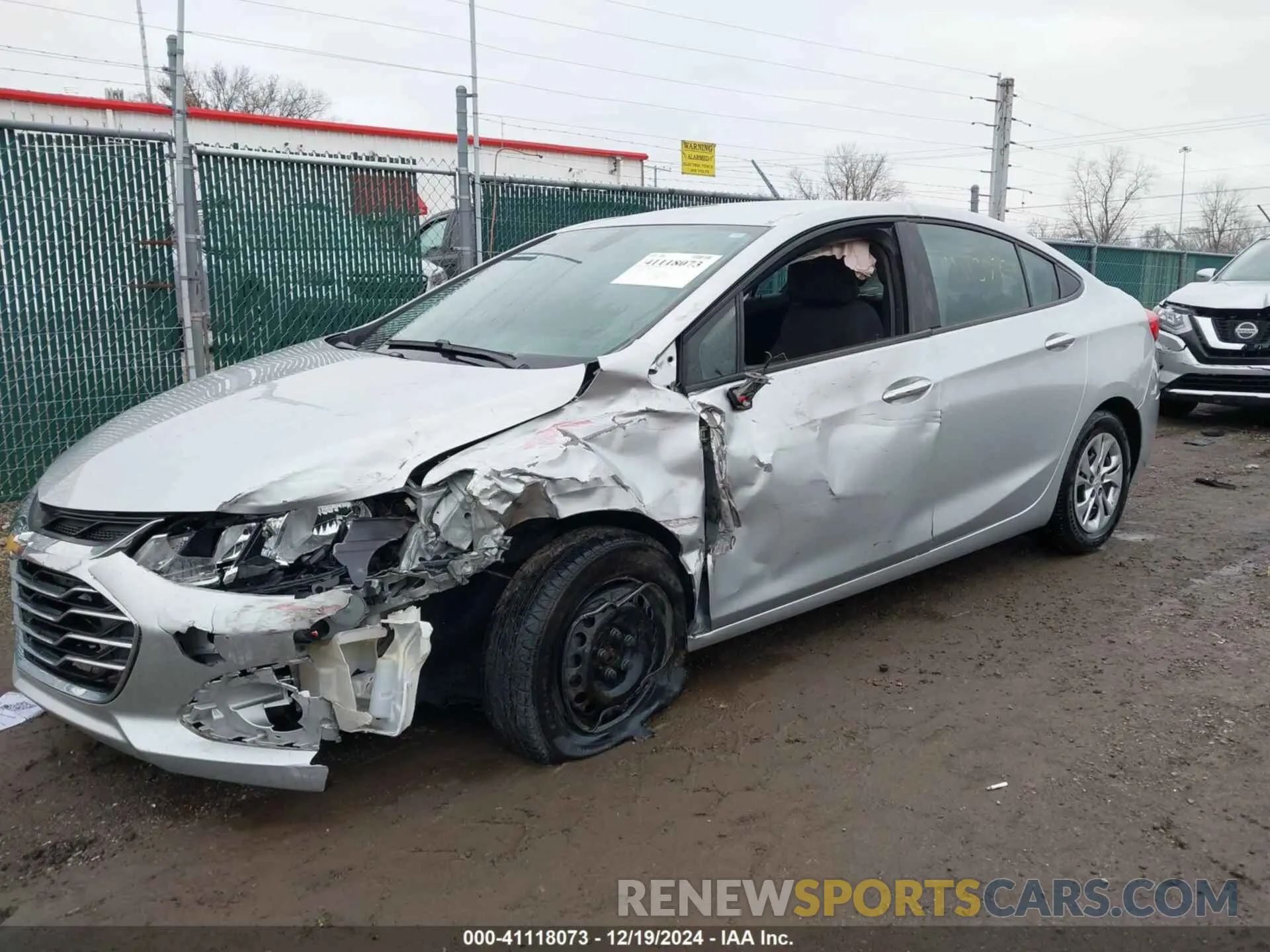 6 fotografías del automóvil dañado 1G1BC5SM0K7135558 CHEVROLET CRUZE 2019