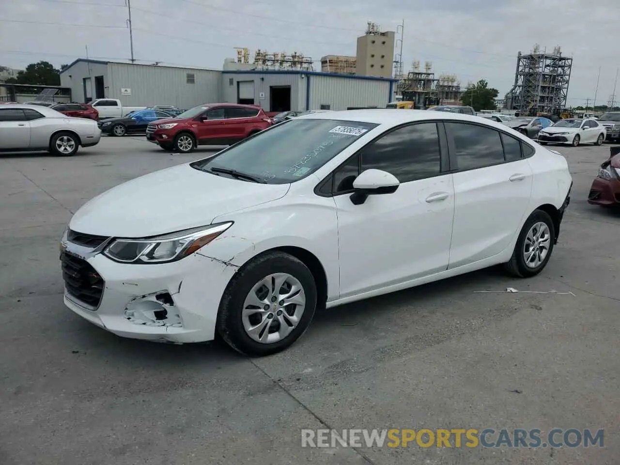 1 fotografías del automóvil dañado 1G1BC5SM0K7150304 CHEVROLET CRUZE 2019