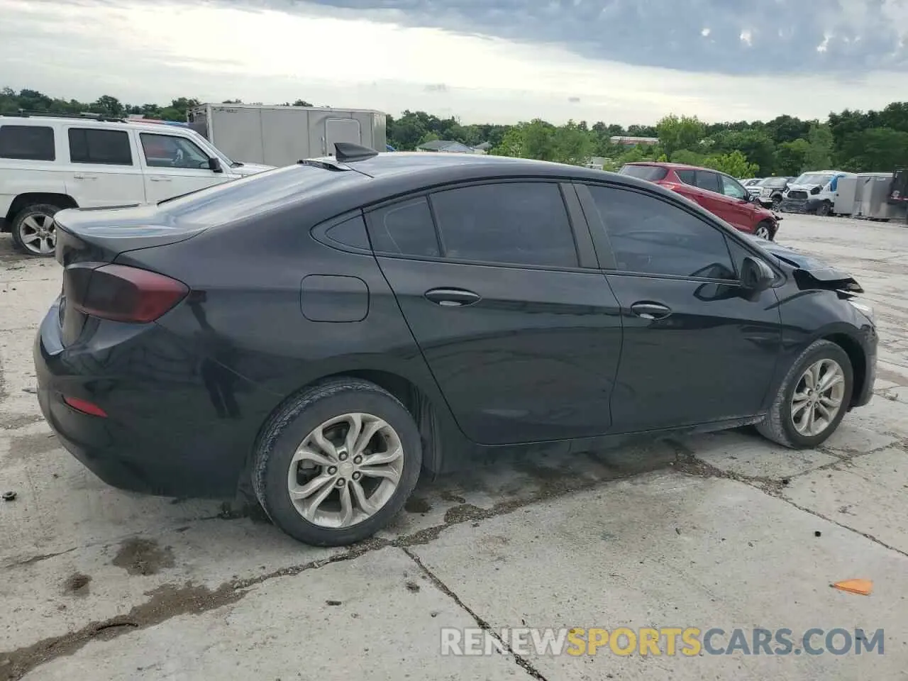 3 fotografías del automóvil dañado 1G1BC5SM0K7152067 CHEVROLET CRUZE 2019