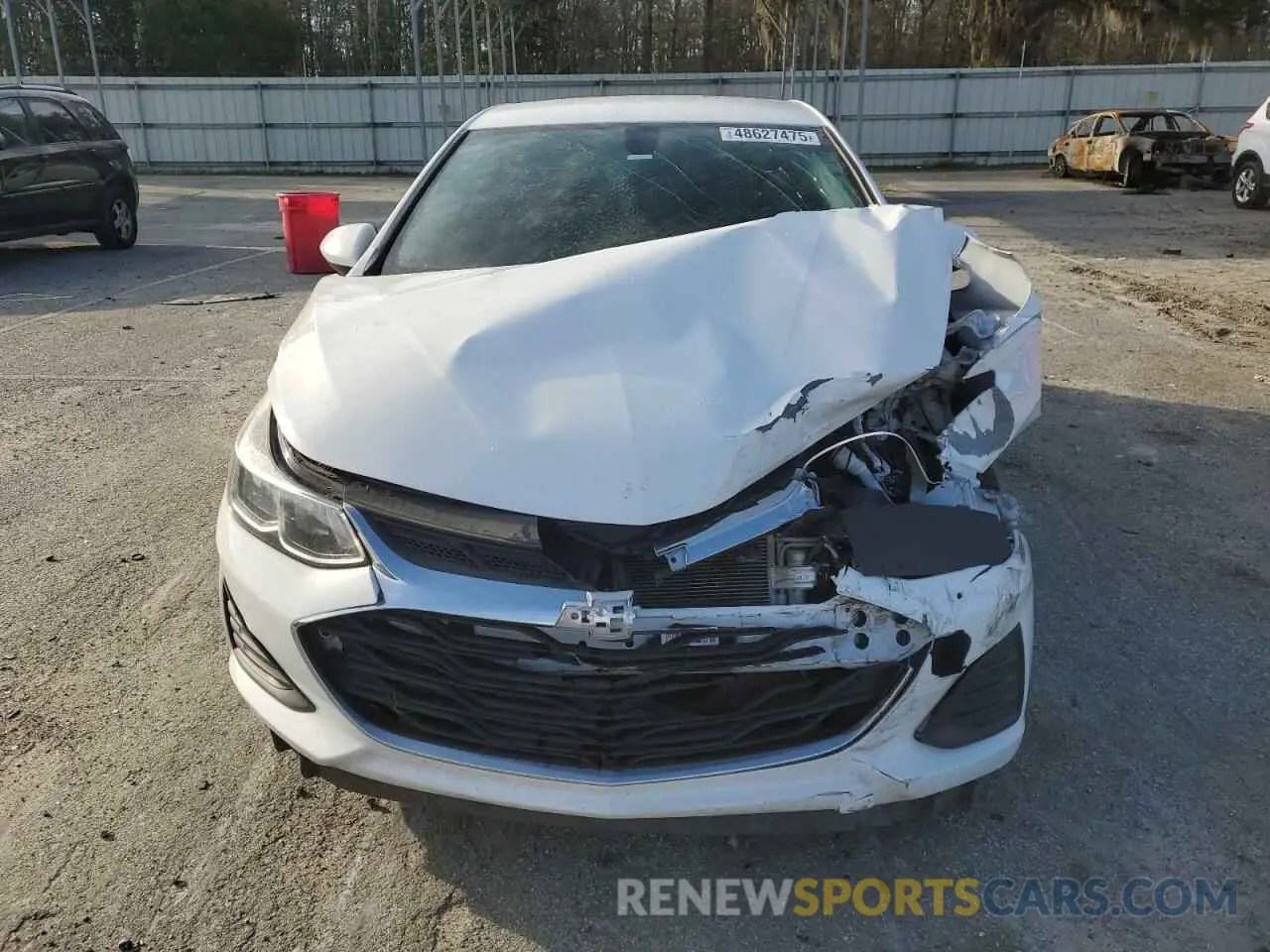 5 fotografías del automóvil dañado 1G1BC5SM0K7153235 CHEVROLET CRUZE 2019