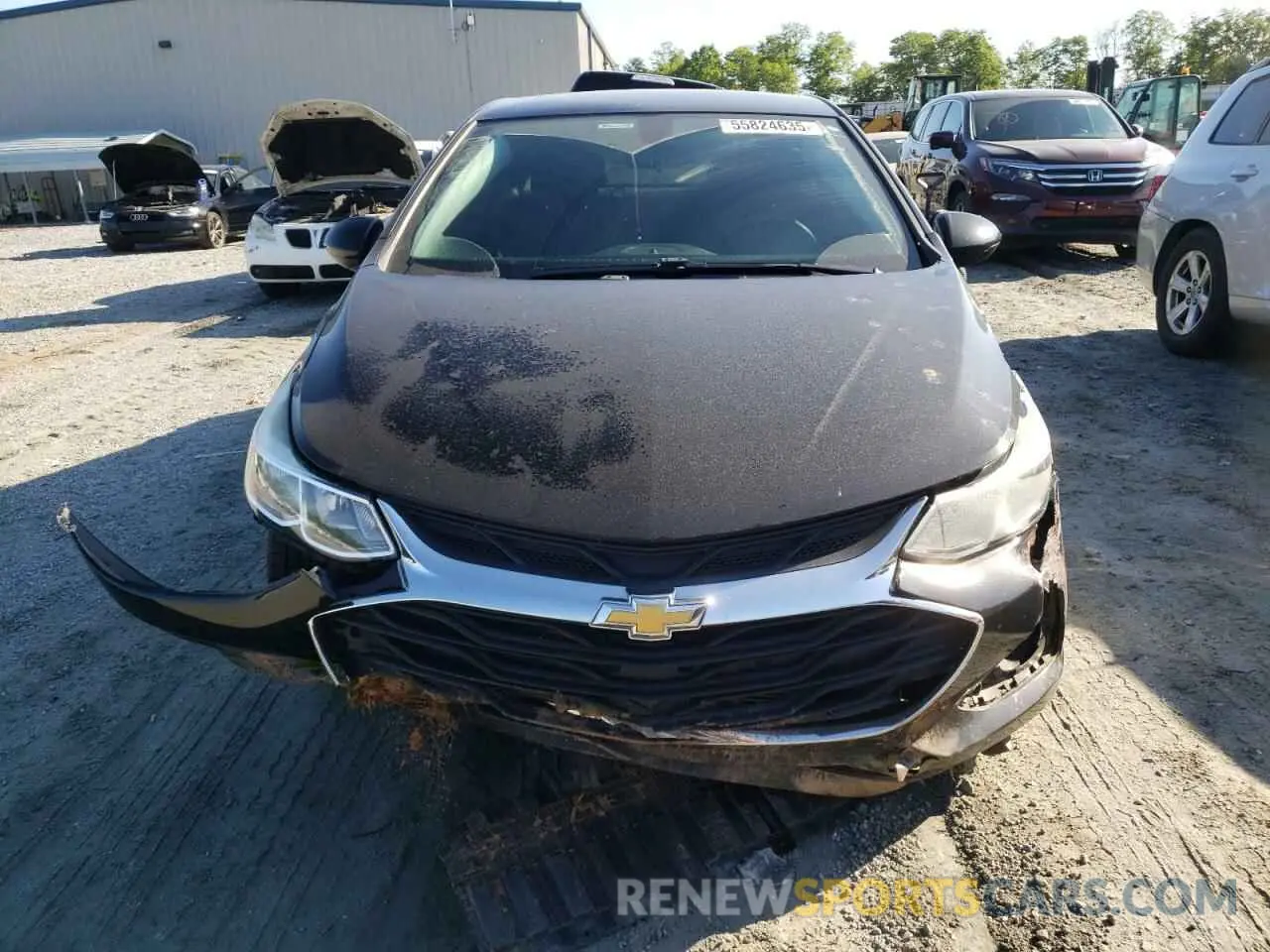 5 fotografías del automóvil dañado 1G1BC5SM4K7148541 CHEVROLET CRUZE 2019