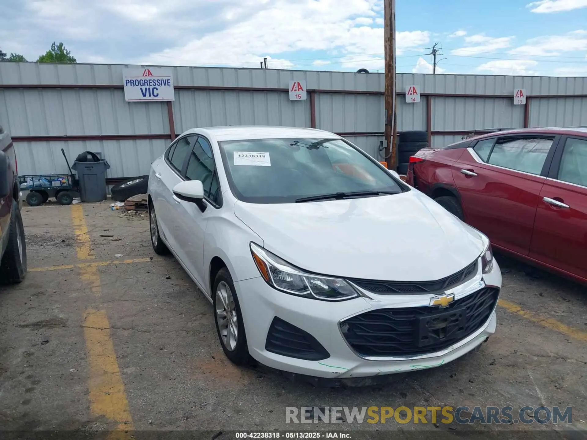 1 fotografías del automóvil dañado 1G1BC5SM5K7149861 CHEVROLET CRUZE 2019