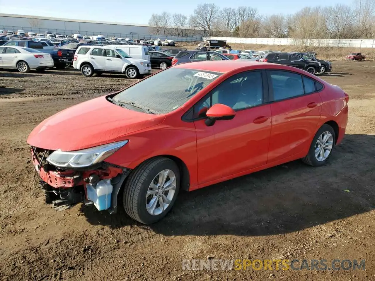 1 fotografías del automóvil dañado 1G1BC5SM6K7107733 CHEVROLET CRUZE 2019