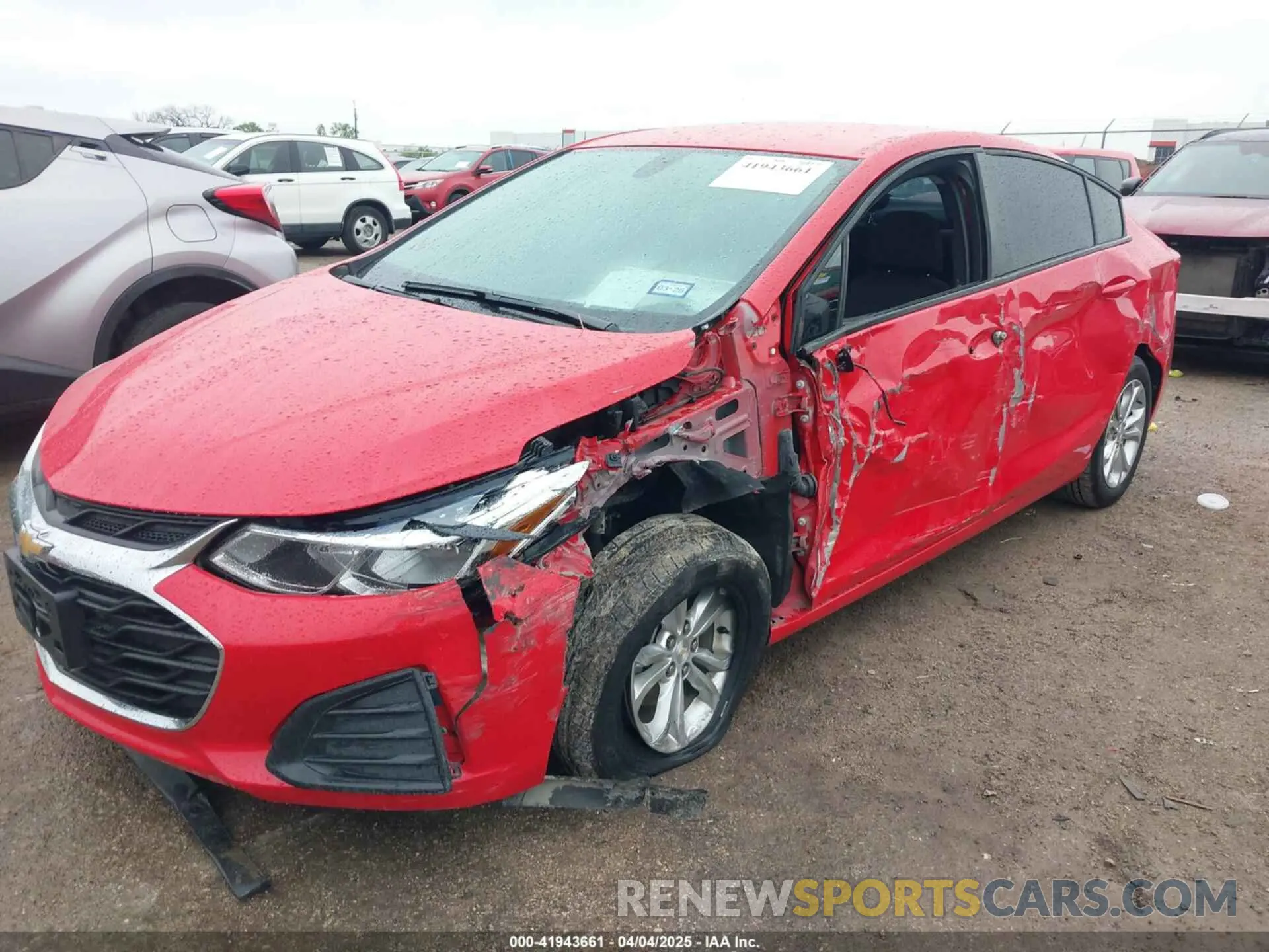 6 fotografías del automóvil dañado 1G1BC5SM7K7128073 CHEVROLET CRUZE 2019