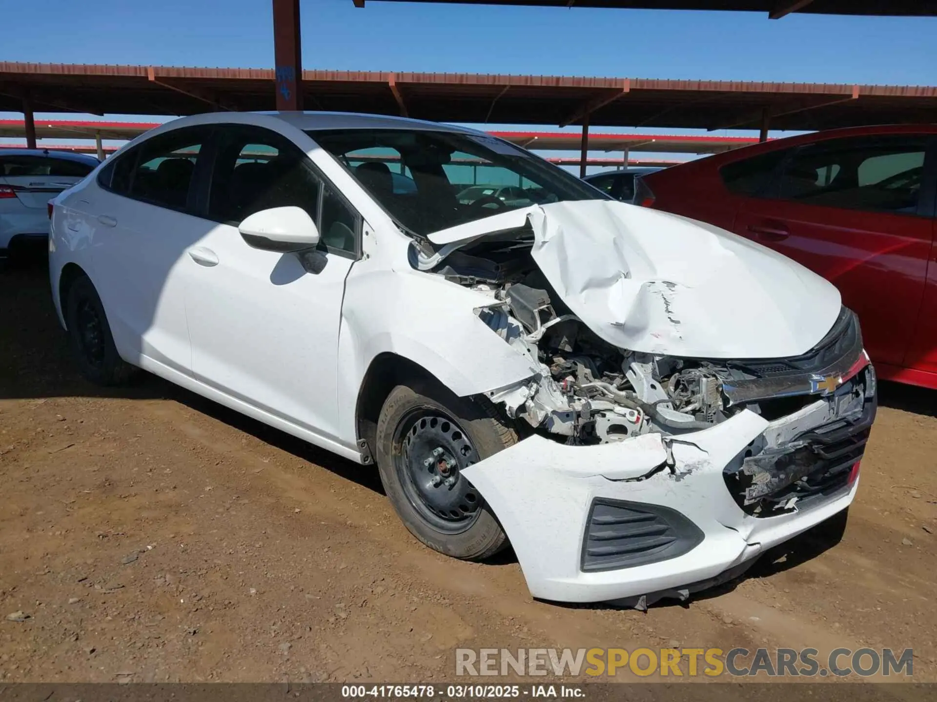 1 fotografías del automóvil dañado 1G1BC5SM8K7147845 CHEVROLET CRUZE 2019