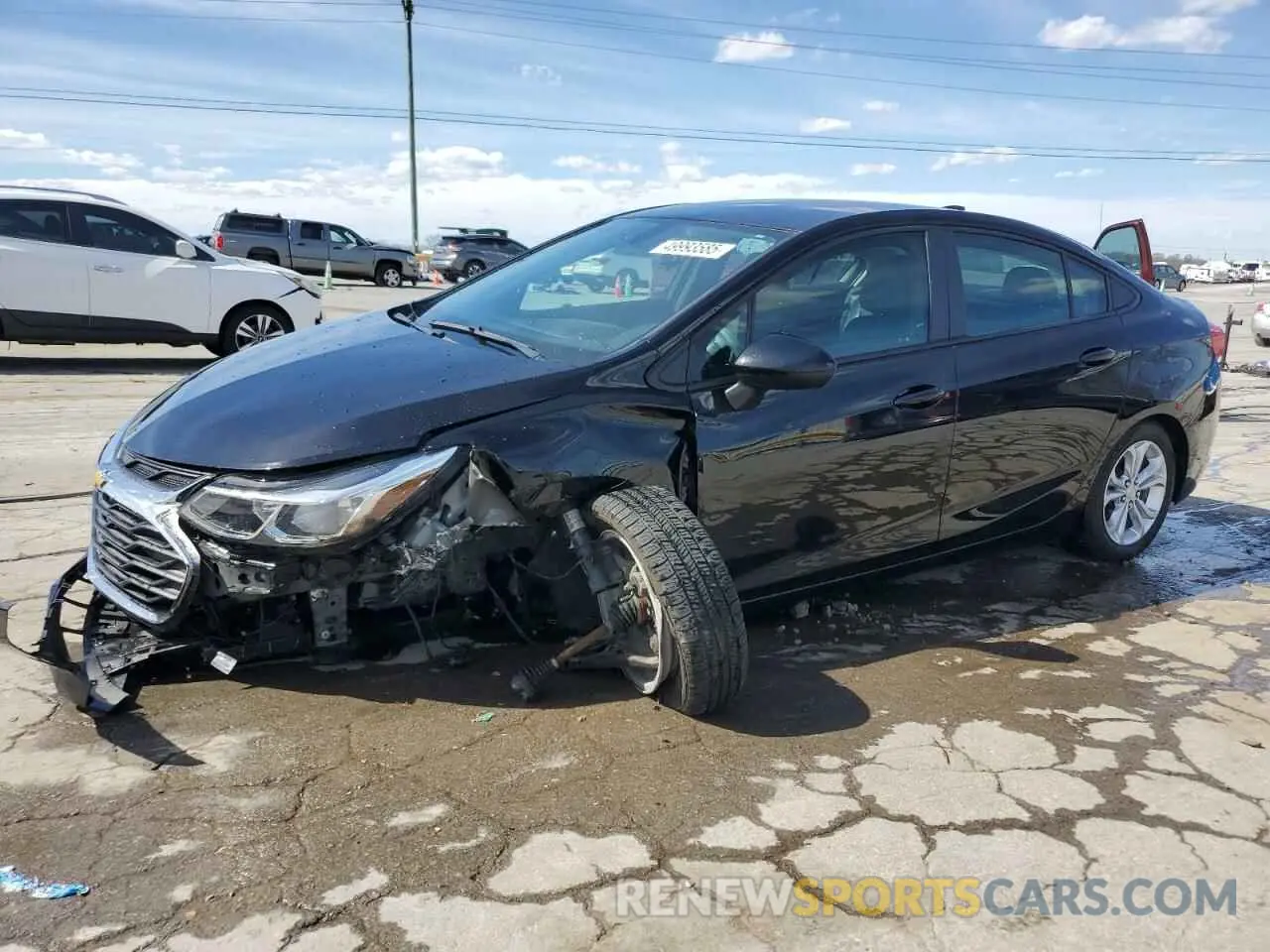1 fotografías del automóvil dañado 1G1BC5SM9K7149541 CHEVROLET CRUZE 2019
