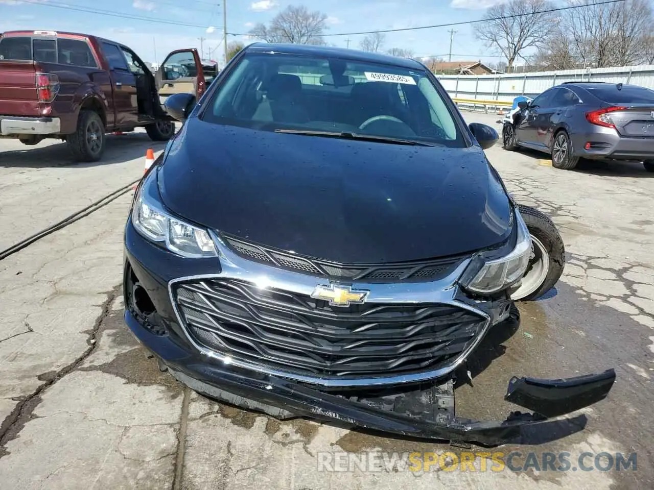 5 fotografías del automóvil dañado 1G1BC5SM9K7149541 CHEVROLET CRUZE 2019