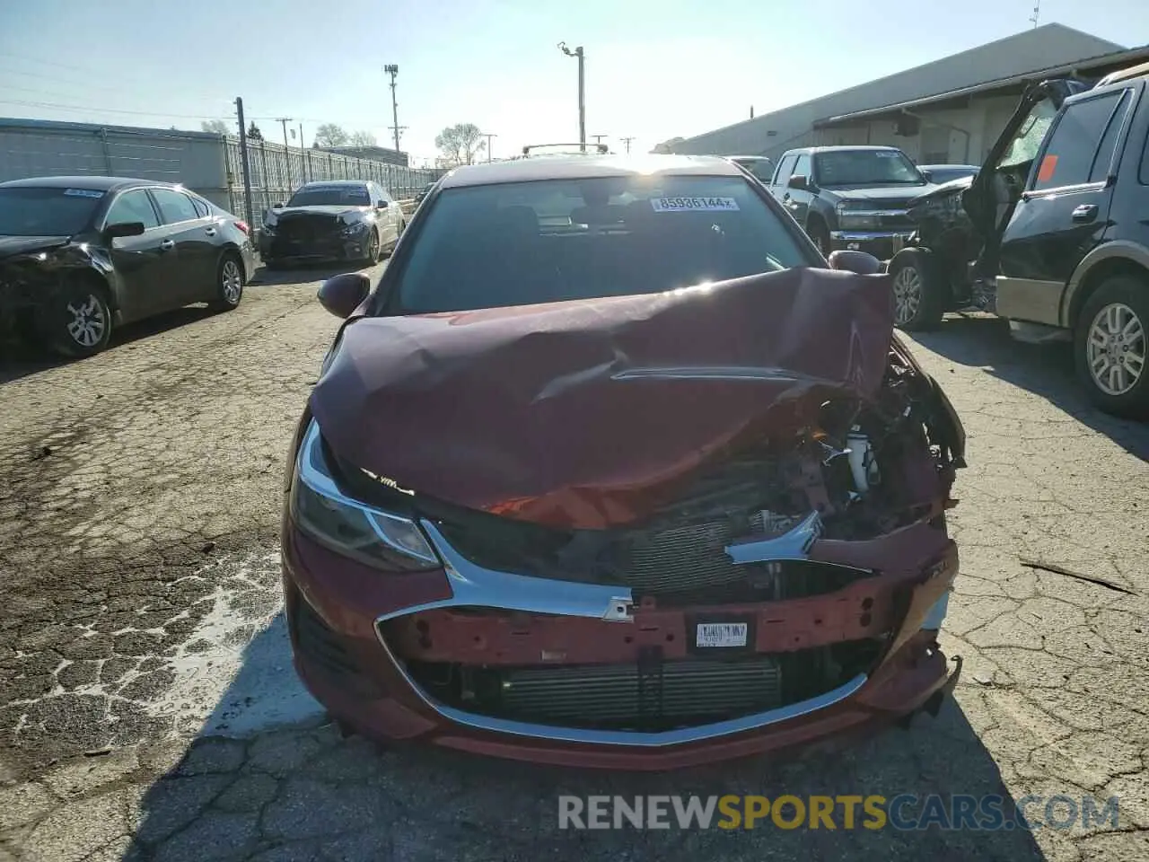 5 fotografías del automóvil dañado 1G1BE5SM1K7139788 CHEVROLET CRUZE 2019