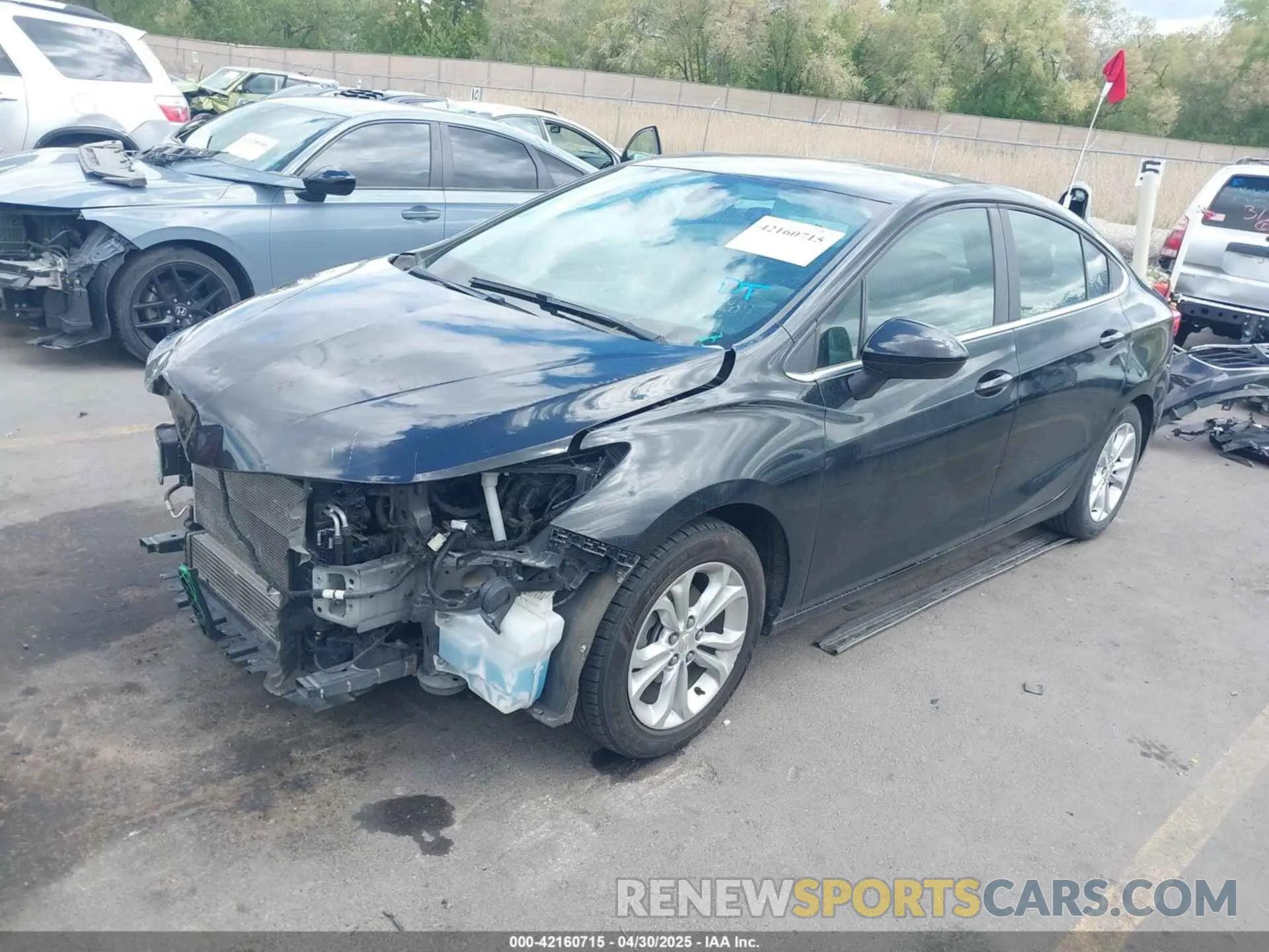2 fotografías del automóvil dañado 1G1BE5SM1K7141234 CHEVROLET CRUZE 2019