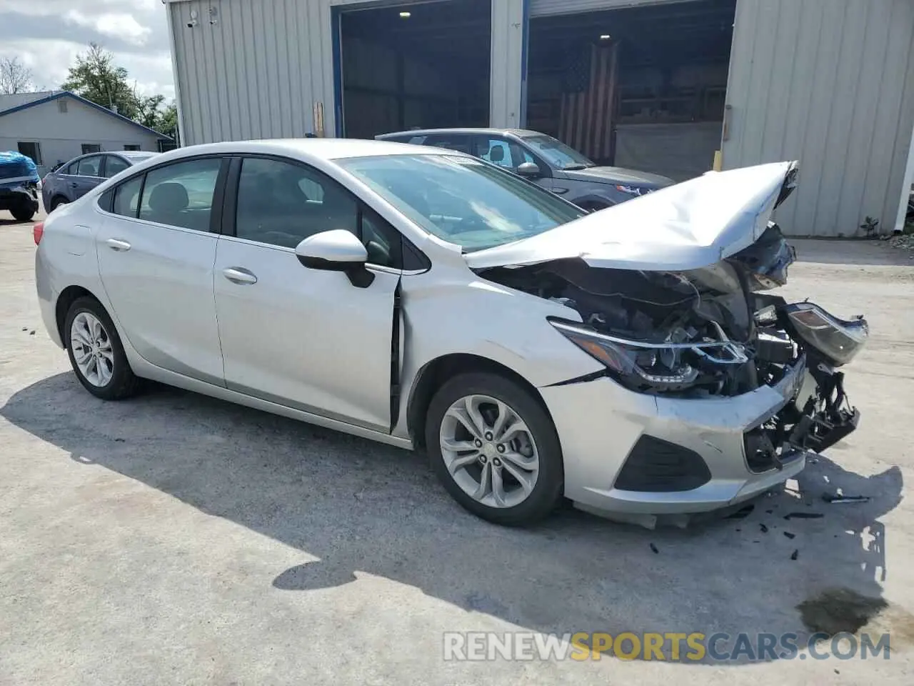 4 fotografías del automóvil dañado 1G1BE5SM2K7117279 CHEVROLET CRUZE 2019