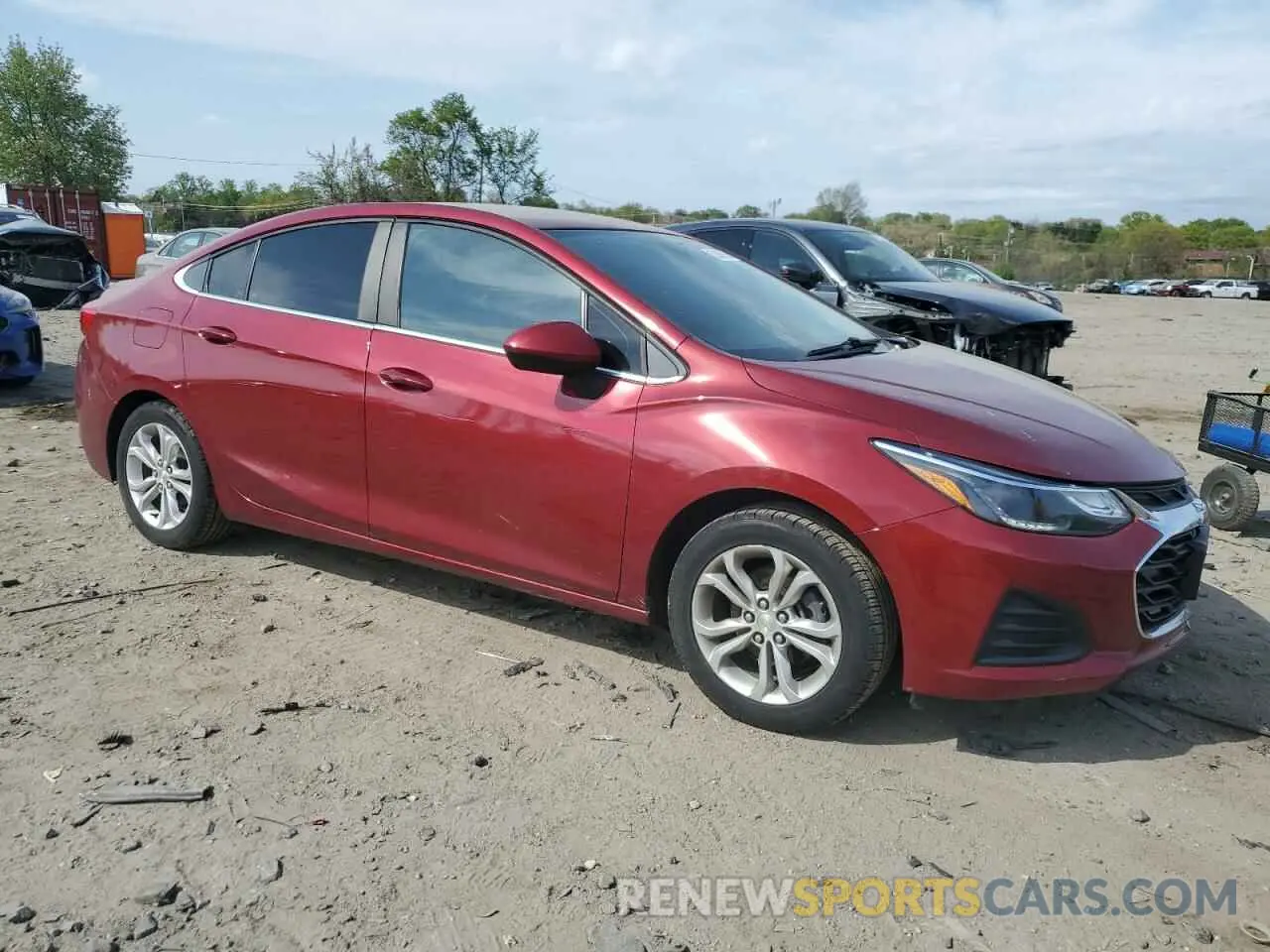 4 fotografías del automóvil dañado 1G1BE5SM2K7132414 CHEVROLET CRUZE 2019