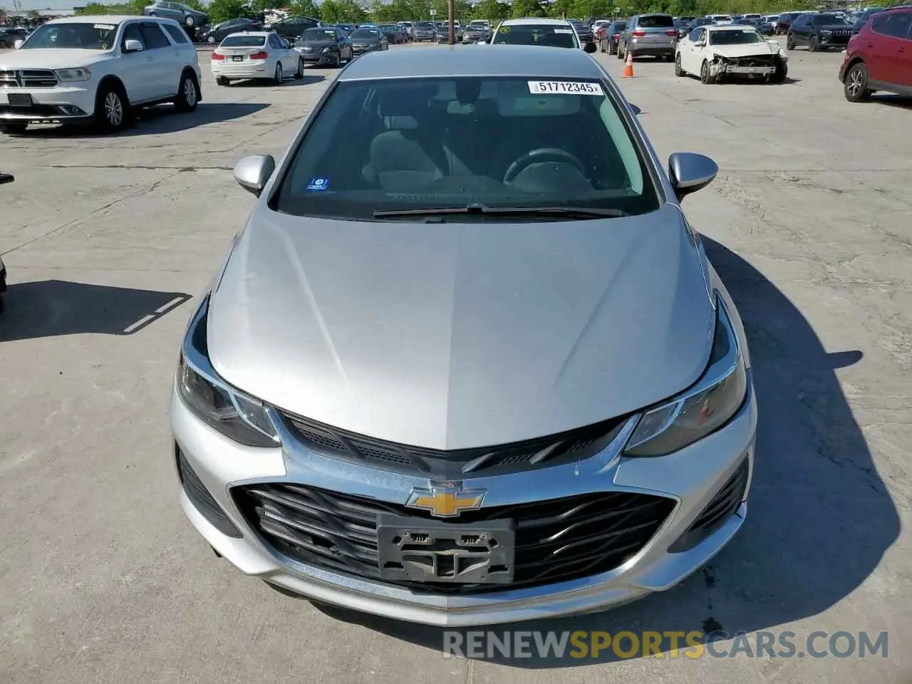 5 fotografías del automóvil dañado 1G1BE5SM3K7116786 CHEVROLET CRUZE 2019