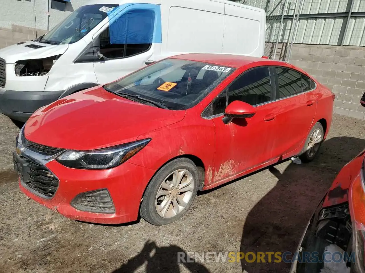 1 fotografías del automóvil dañado 1G1BE5SM4K7108373 CHEVROLET CRUZE 2019