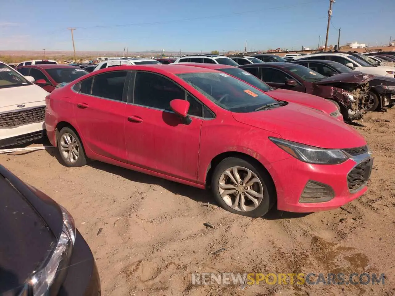 4 fotografías del automóvil dañado 1G1BE5SM4K7108373 CHEVROLET CRUZE 2019