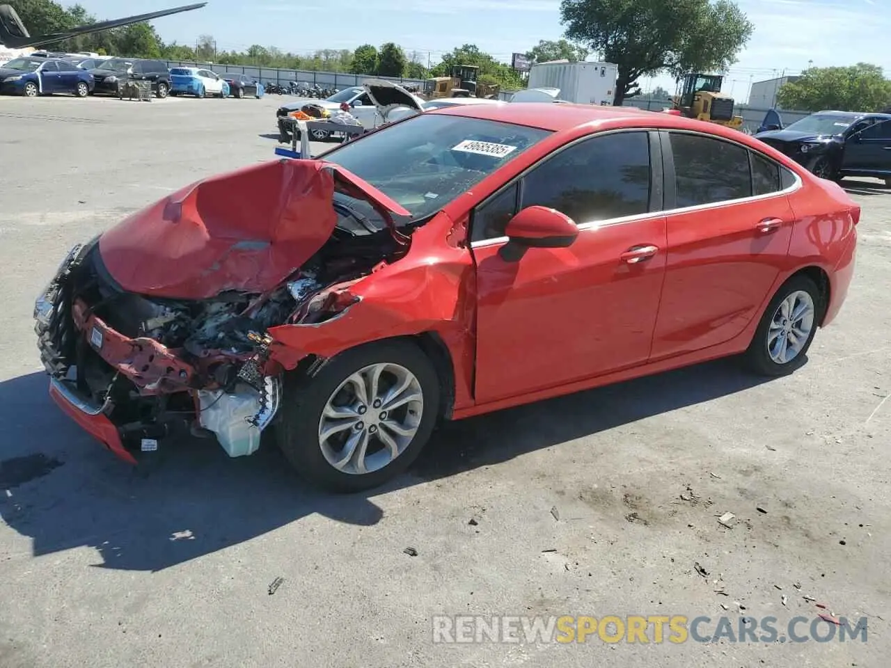 1 fotografías del automóvil dañado 1G1BE5SM5K7130642 CHEVROLET CRUZE 2019