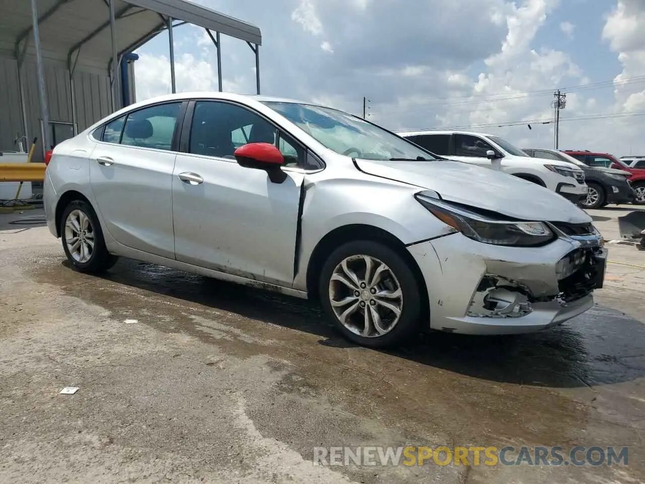 4 fotografías del automóvil dañado 1G1BE5SM7K7114099 CHEVROLET CRUZE 2019