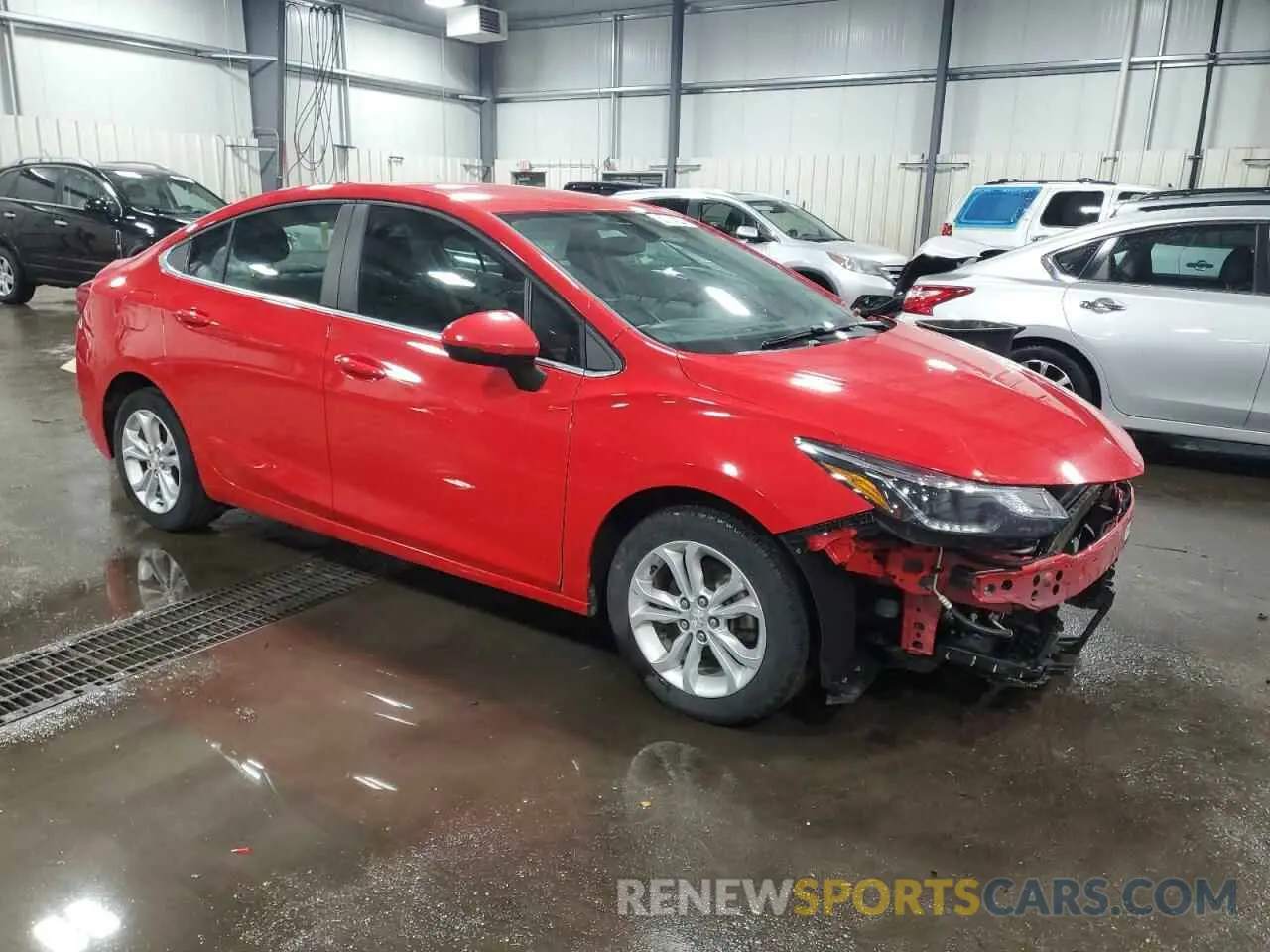 4 fotografías del automóvil dañado 1G1BE5SM8K7117058 CHEVROLET CRUZE 2019