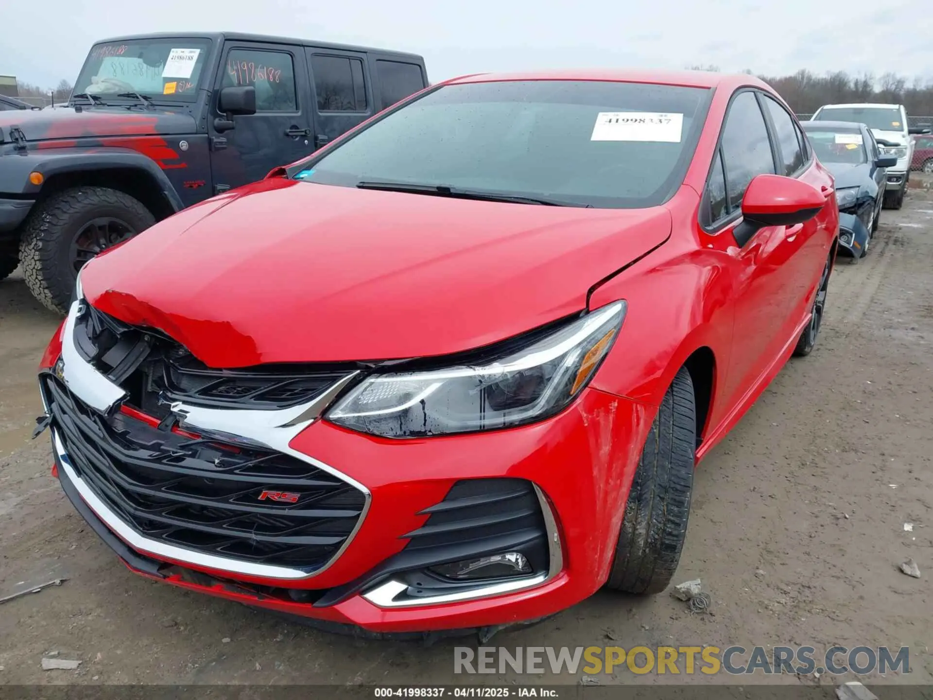2 fotografías del automóvil dañado 1G1BE5SM9K7100155 CHEVROLET CRUZE 2019