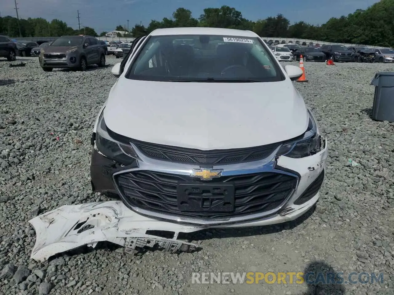 5 fotografías del automóvil dañado 1G1BE5SM9K7118154 CHEVROLET CRUZE 2019