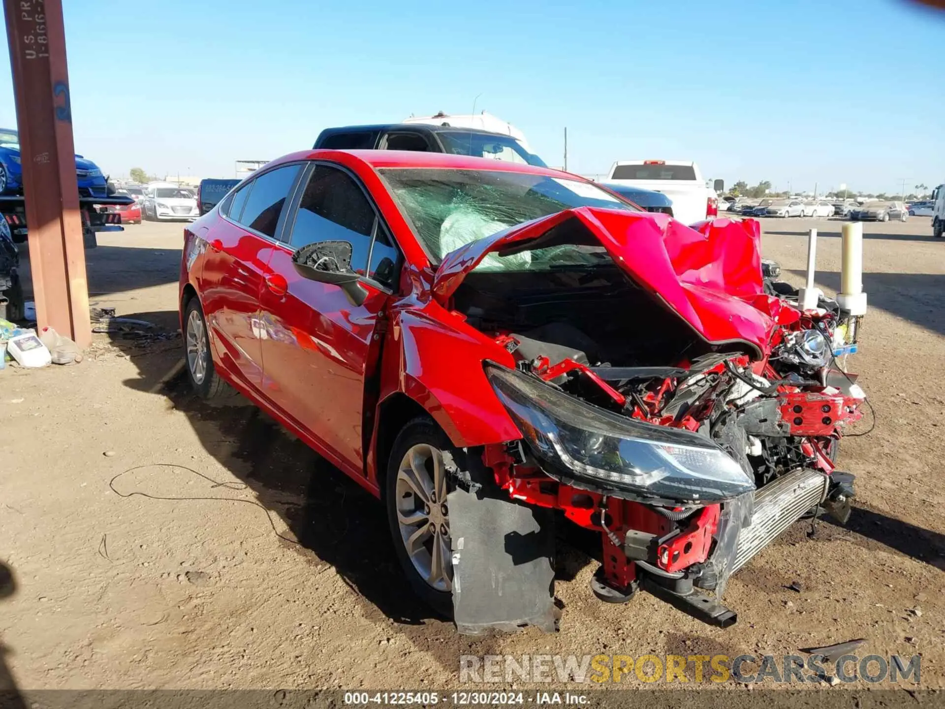 1 fotografías del automóvil dañado 1G1BE5SMXK7110290 CHEVROLET CRUZE 2019