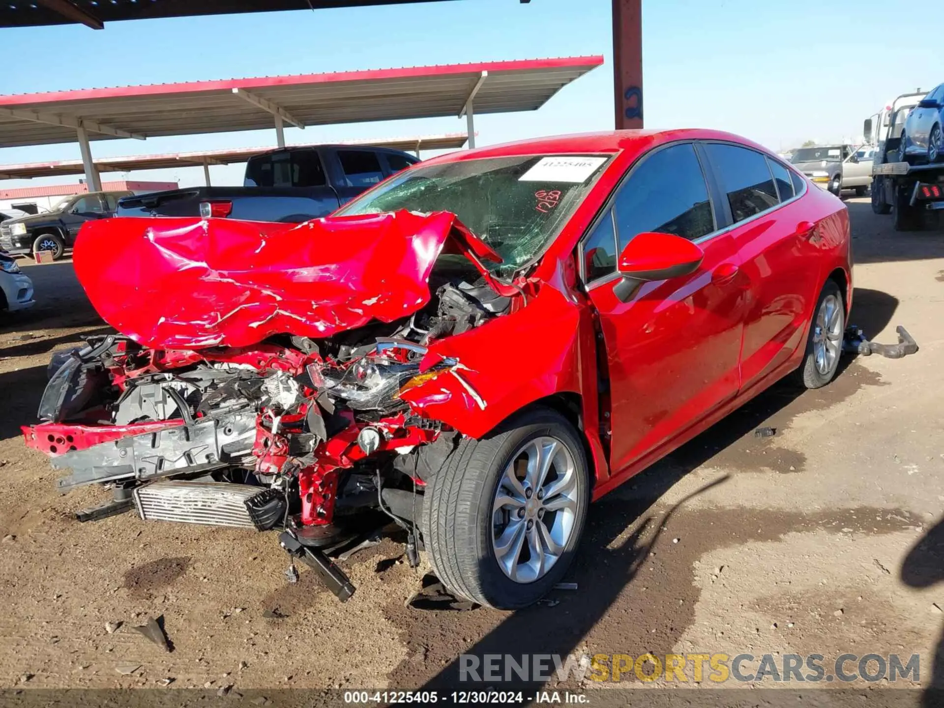 2 fotografías del automóvil dañado 1G1BE5SMXK7110290 CHEVROLET CRUZE 2019