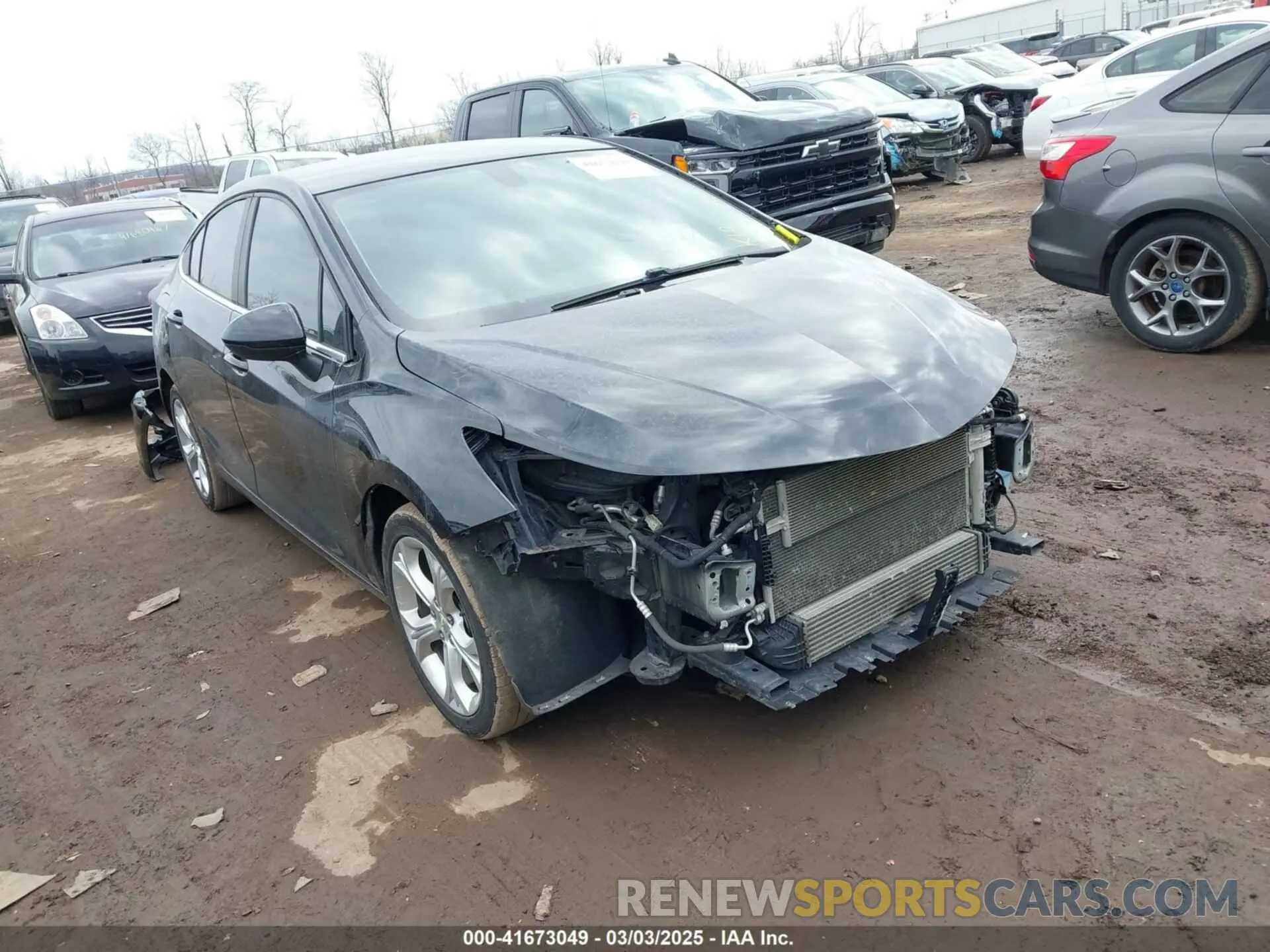 1 fotografías del automóvil dañado 1G1BF5SM9K7101240 CHEVROLET CRUZE 2019
