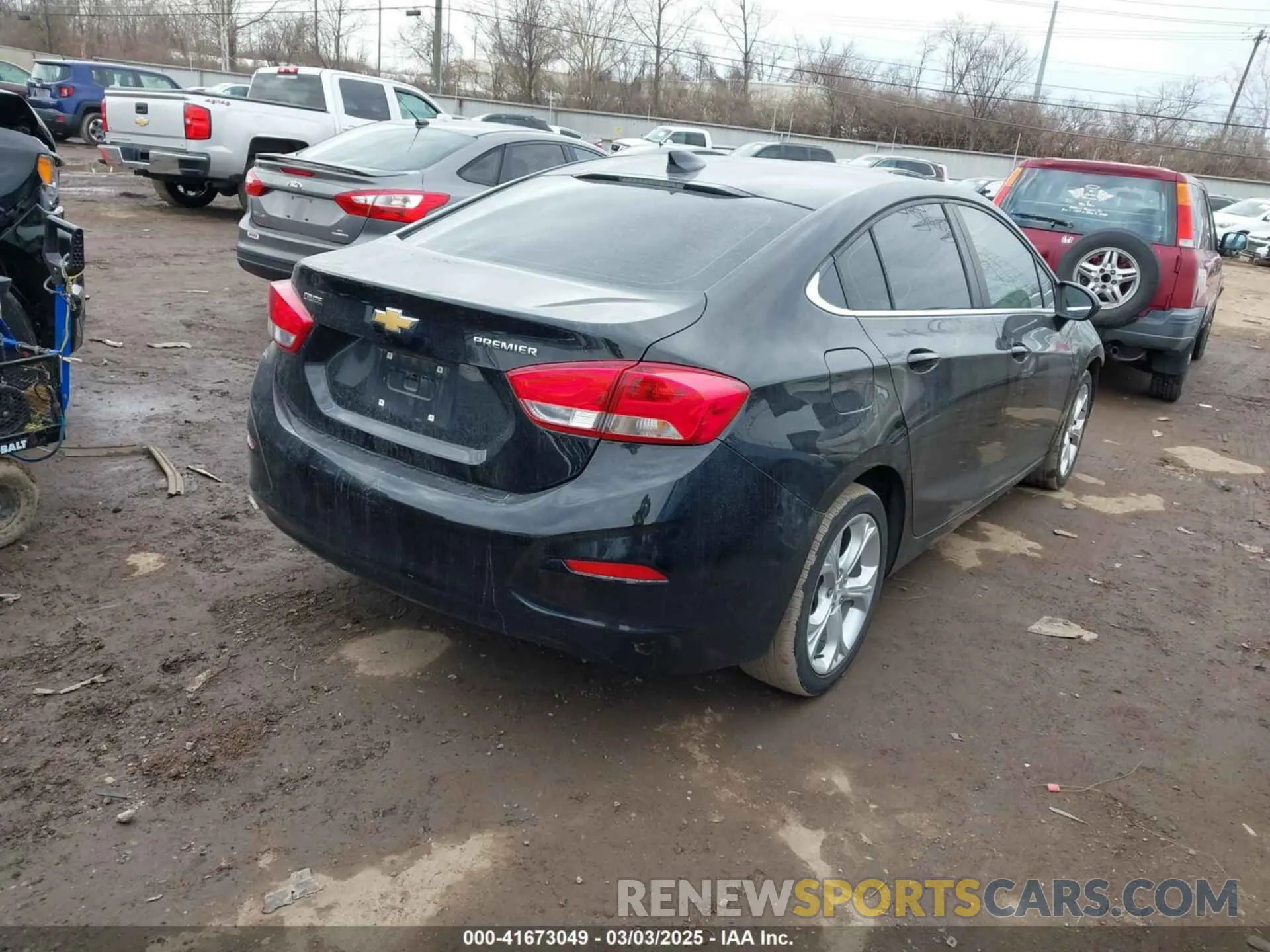 4 fotografías del automóvil dañado 1G1BF5SM9K7101240 CHEVROLET CRUZE 2019