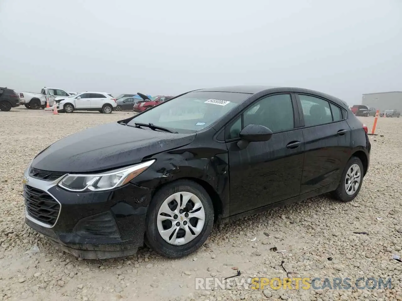 1 fotografías del automóvil dañado 3G1BC6SM2KS535726 CHEVROLET CRUZE 2019