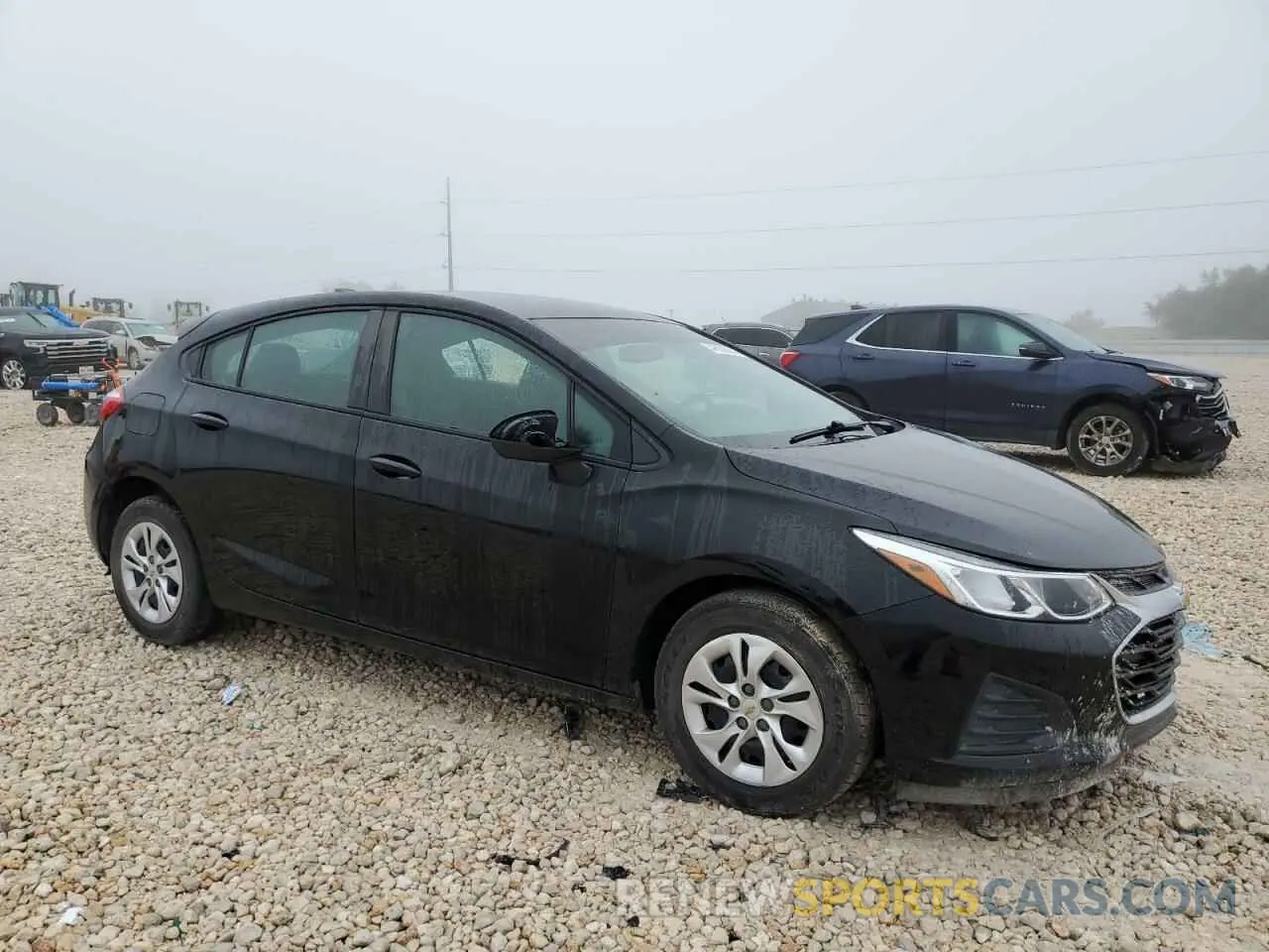 4 fotografías del automóvil dañado 3G1BC6SM2KS535726 CHEVROLET CRUZE 2019