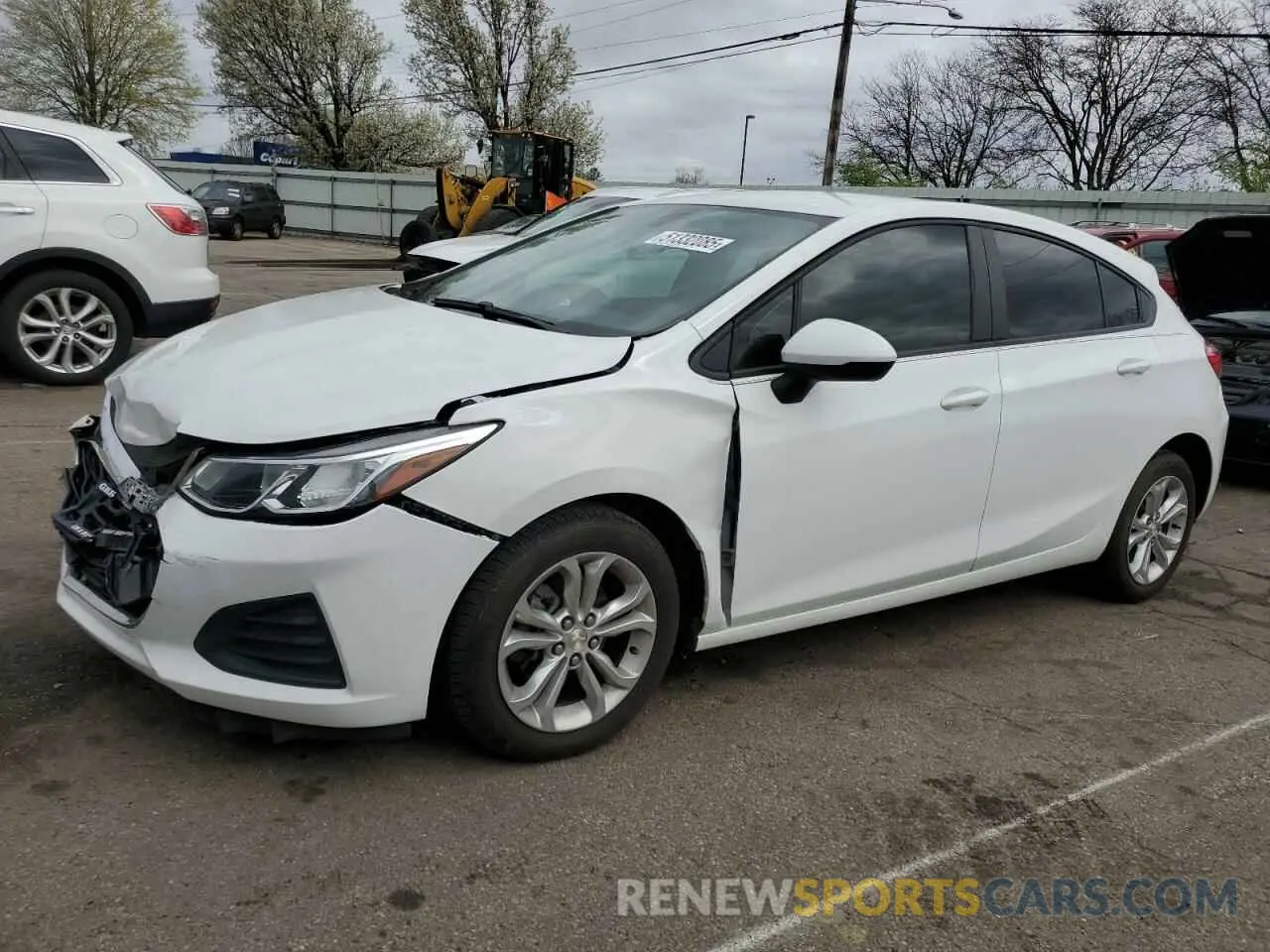1 fotografías del automóvil dañado 3G1BC6SM5KS590347 CHEVROLET CRUZE 2019