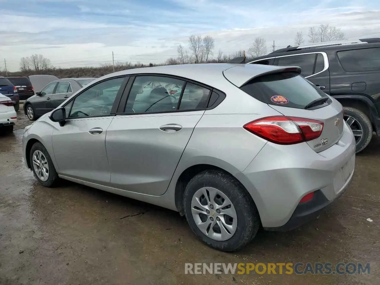 2 fotografías del automóvil dañado 3G1BC6SM8KS609778 CHEVROLET CRUZE 2019