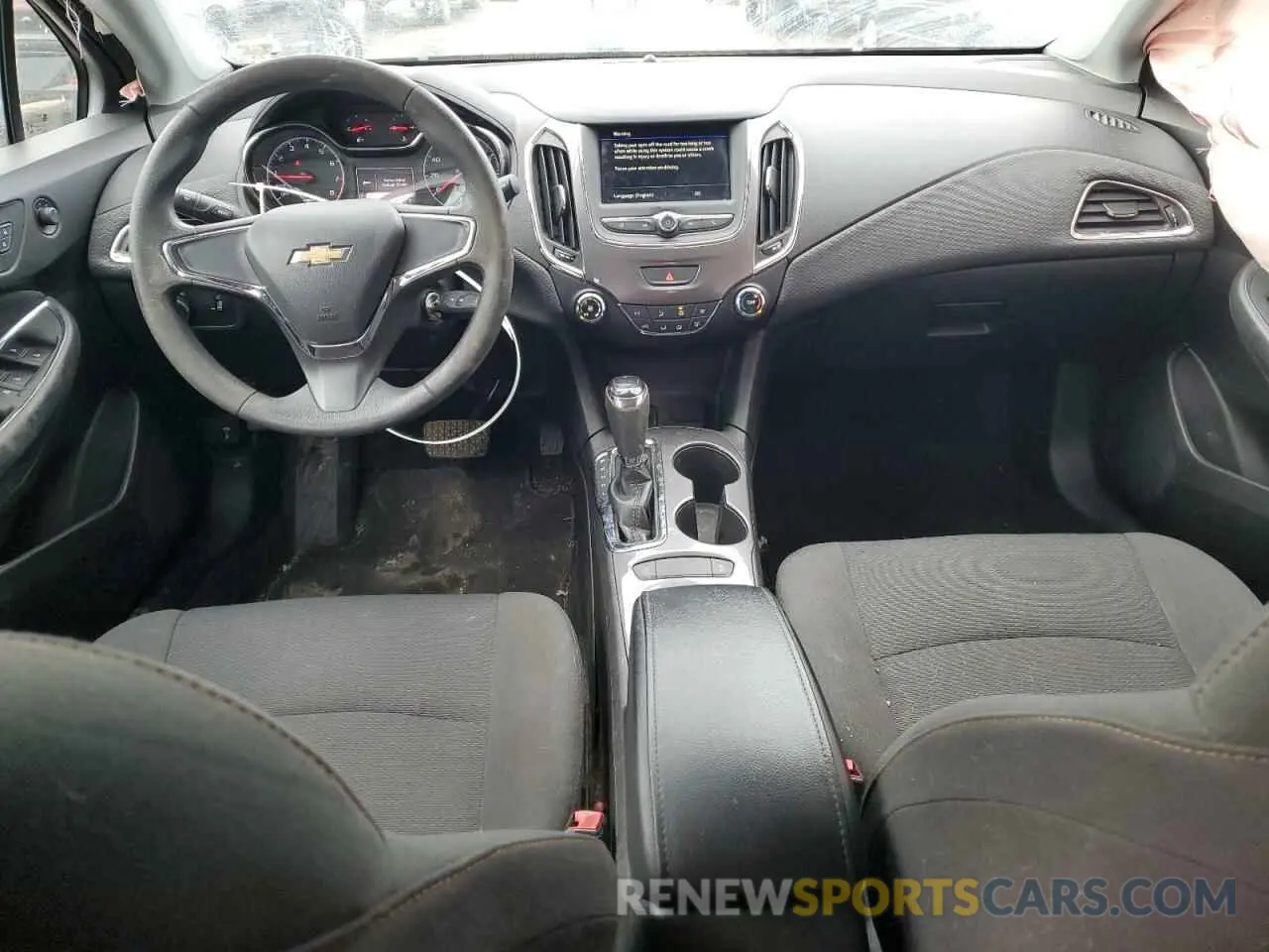 8 fotografías del automóvil dañado 3G1BC6SM8KS609778 CHEVROLET CRUZE 2019