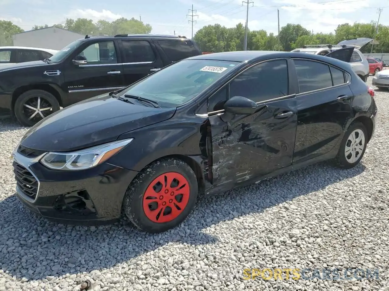 1 fotografías del automóvil dañado 3G1BC6SM8KS614639 CHEVROLET CRUZE 2019