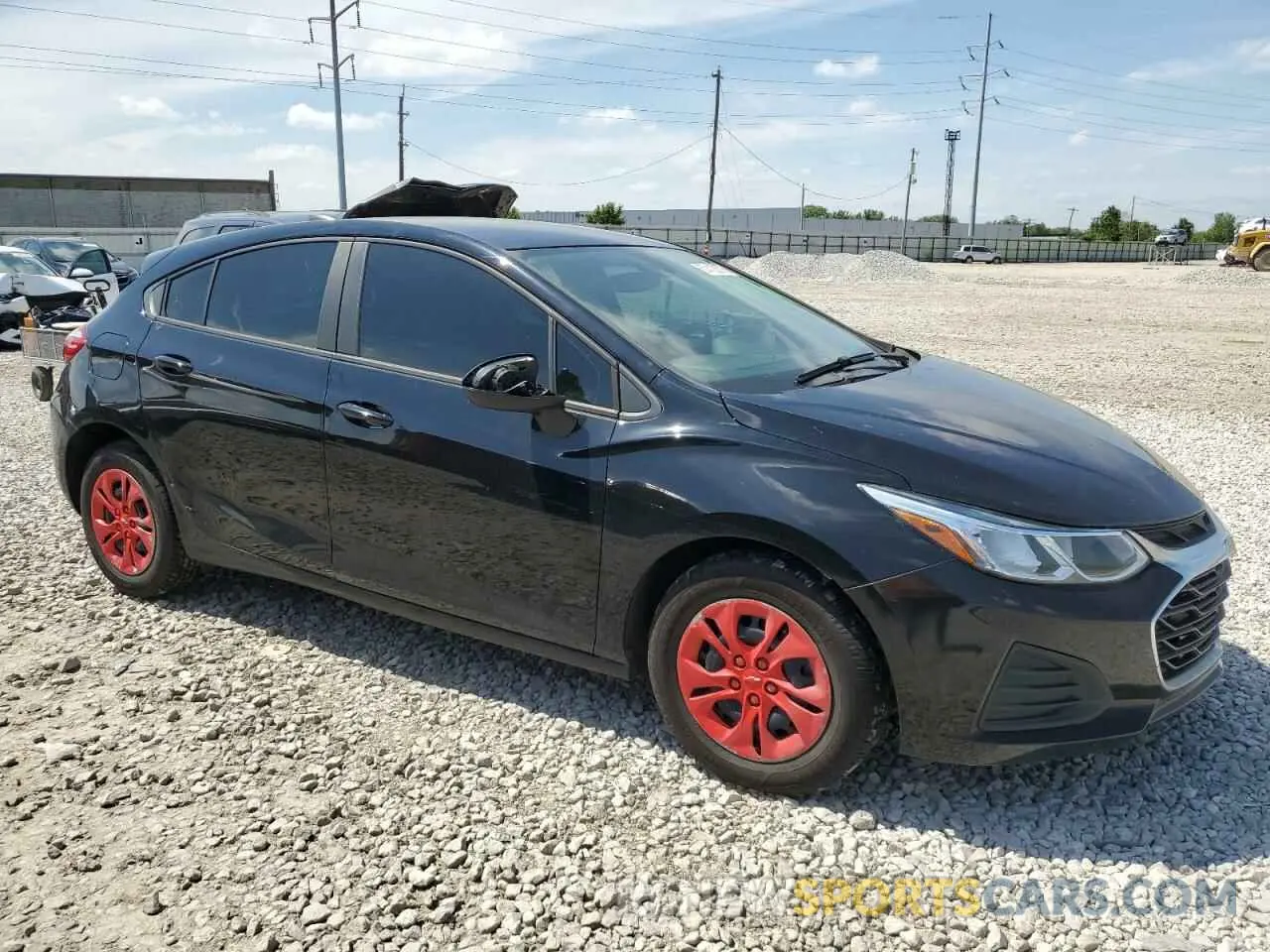 4 fotografías del automóvil dañado 3G1BC6SM8KS614639 CHEVROLET CRUZE 2019