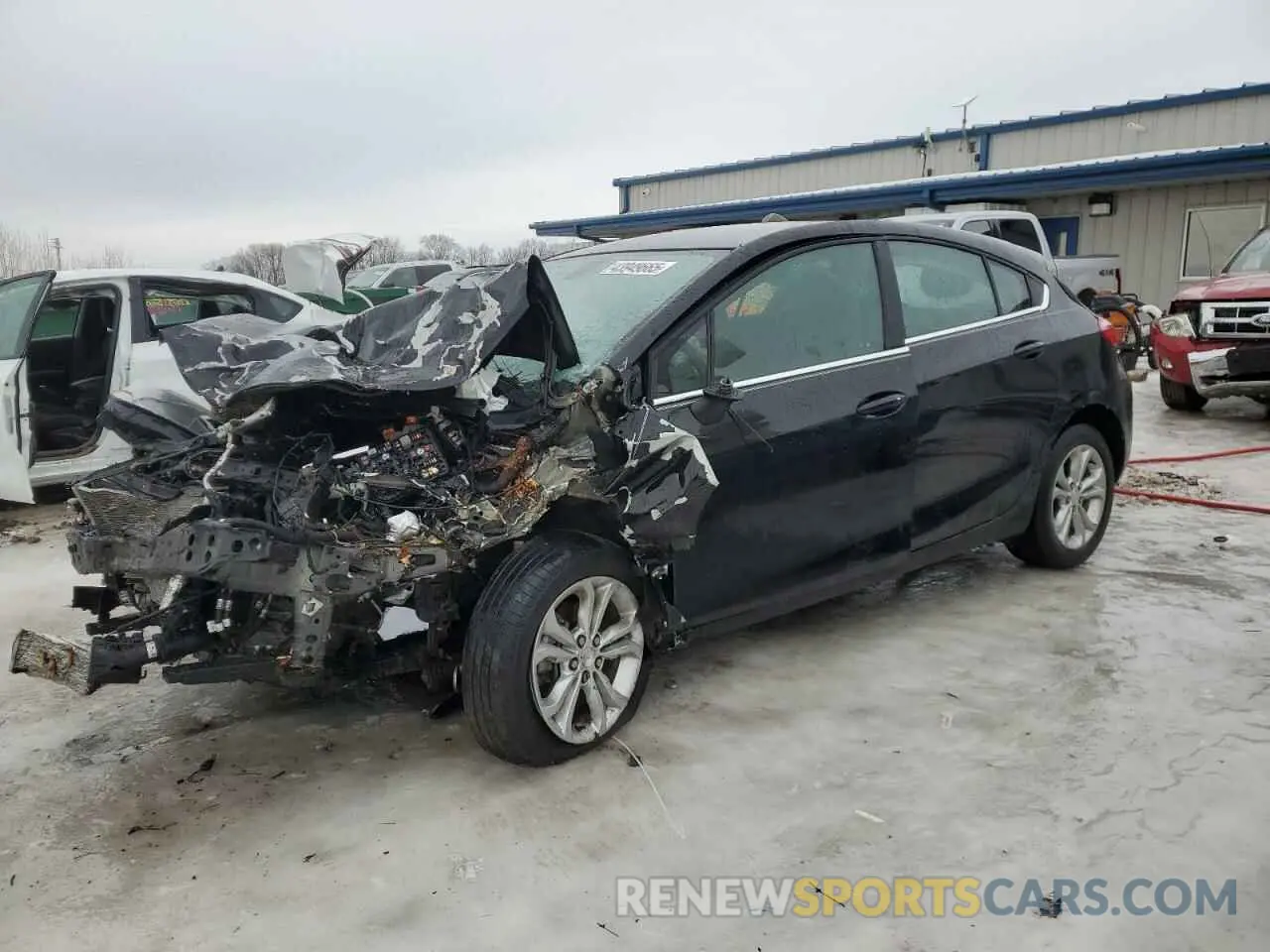 1 fotografías del automóvil dañado 3G1BE6SM0KS600356 CHEVROLET CRUZE 2019