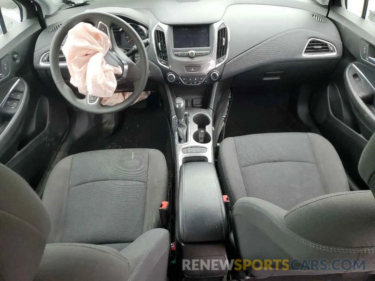 8 fotografías del automóvil dañado 3G1BE6SM0KS600356 CHEVROLET CRUZE 2019