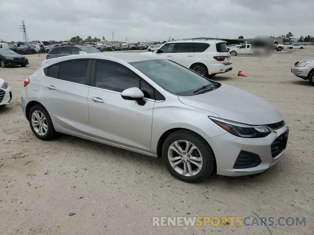 4 fotografías del automóvil dañado 3G1BE6SM1KS571465 CHEVROLET CRUZE 2019