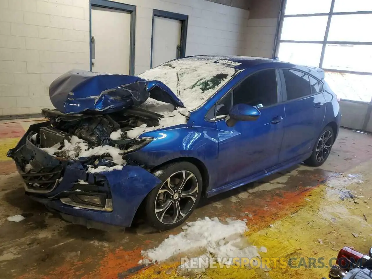 1 fotografías del automóvil dañado 3G1BE6SM3KS592091 CHEVROLET CRUZE 2019
