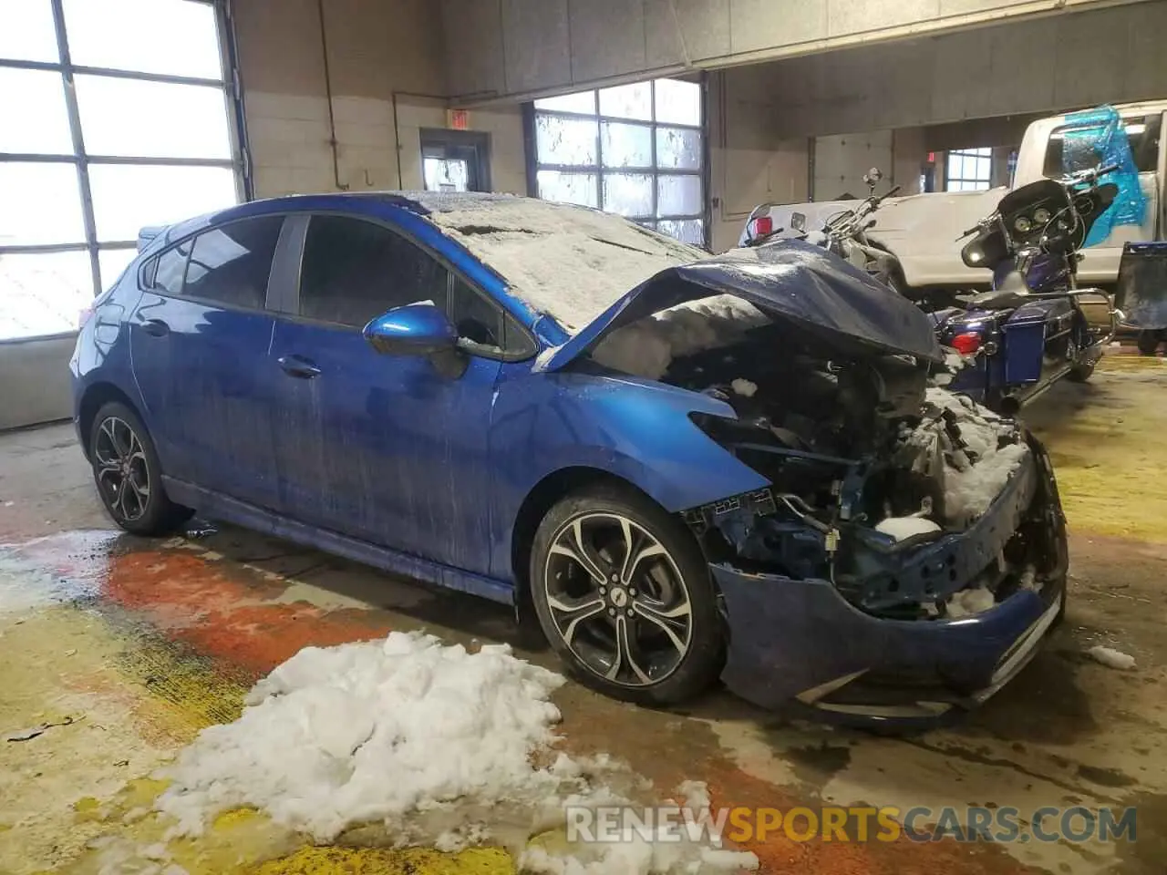 4 fotografías del automóvil dañado 3G1BE6SM3KS592091 CHEVROLET CRUZE 2019